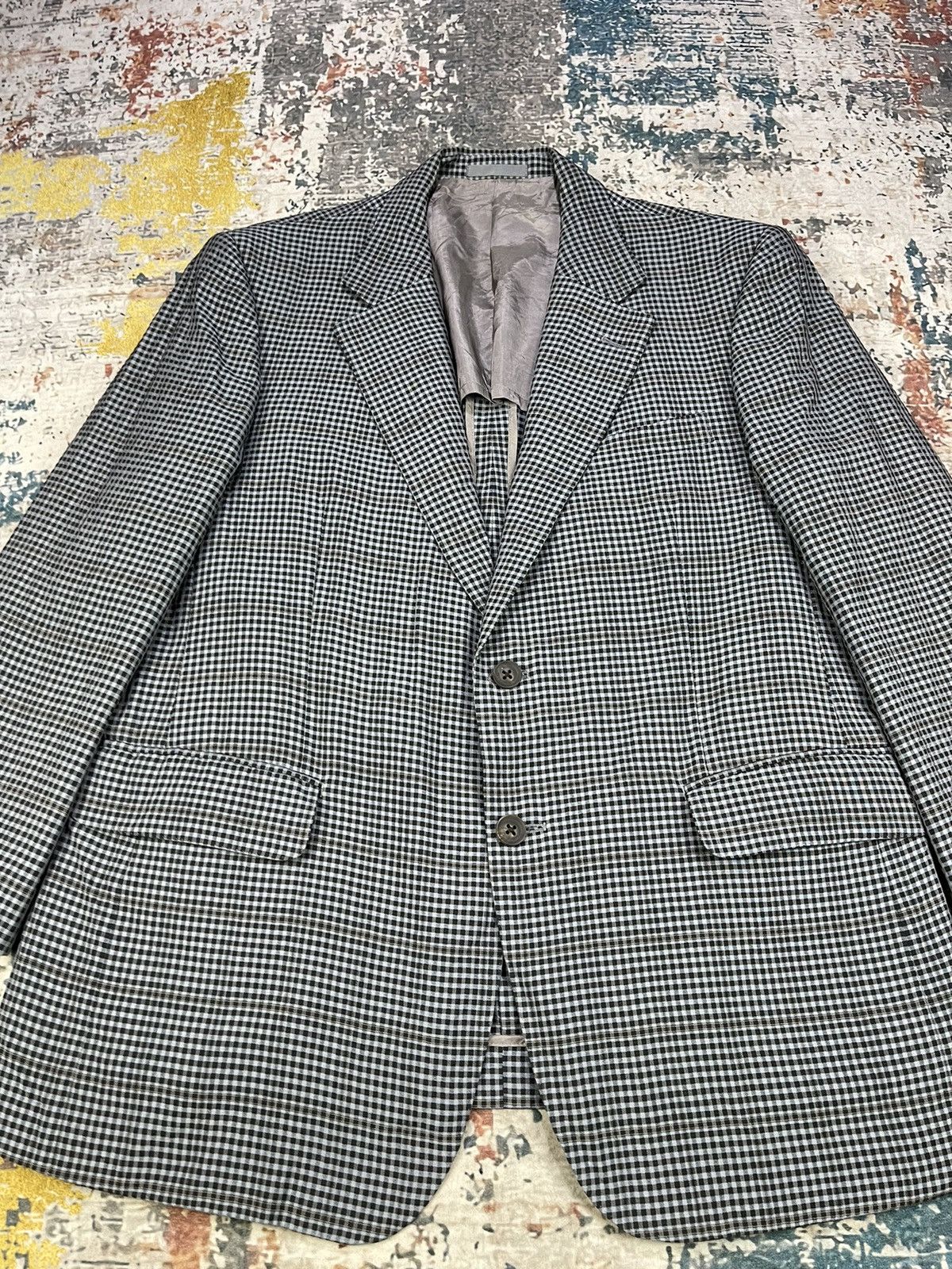 Burberry Burberry London Checked Plaid Silky Wool Blazer Size US M / EU 48-50 / 2 - 4 Thumbnail
