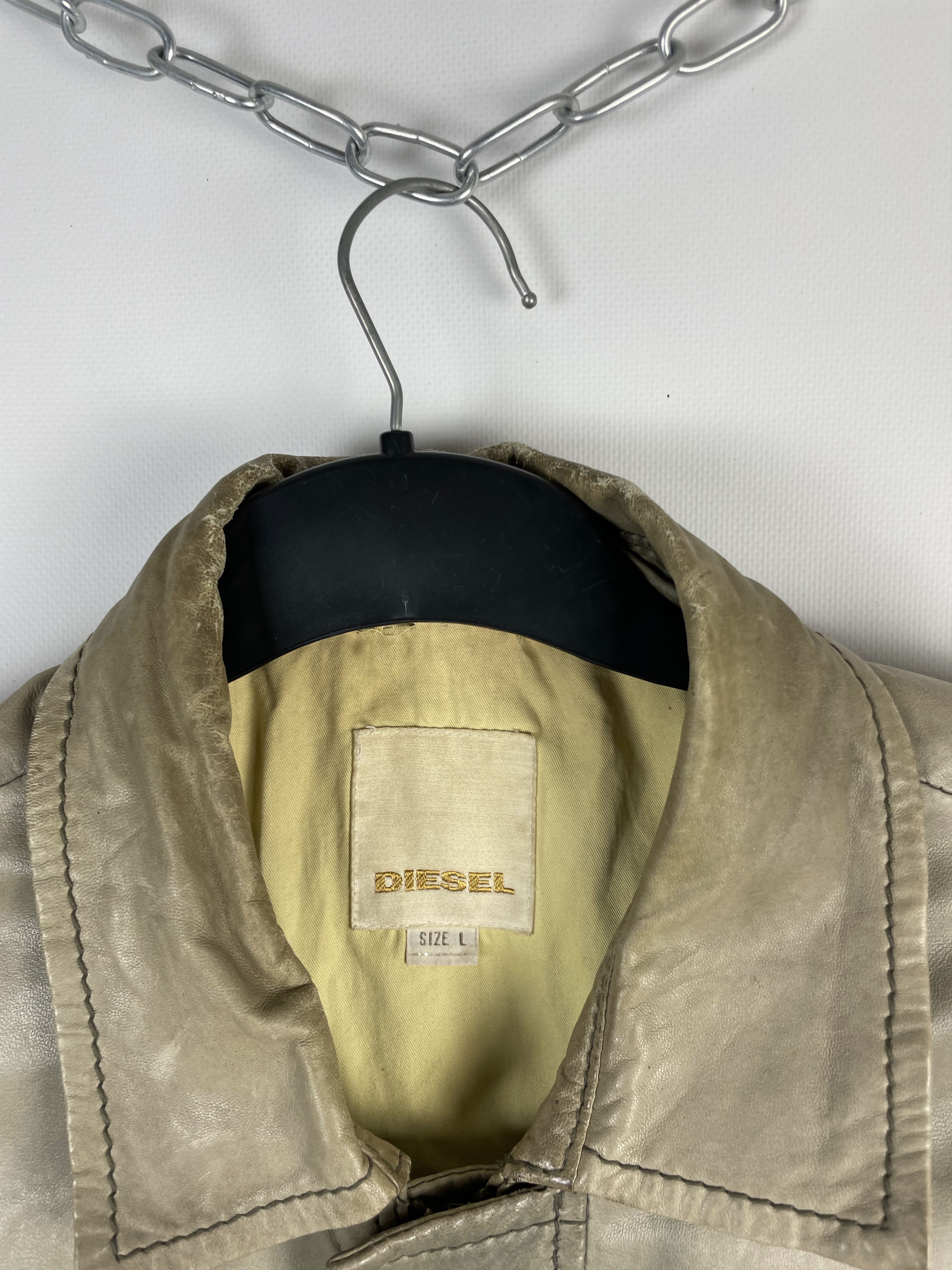 Diesel Vintage Diesel Leather Jacket Size US L / EU 52-54 / 3 - 8 Thumbnail