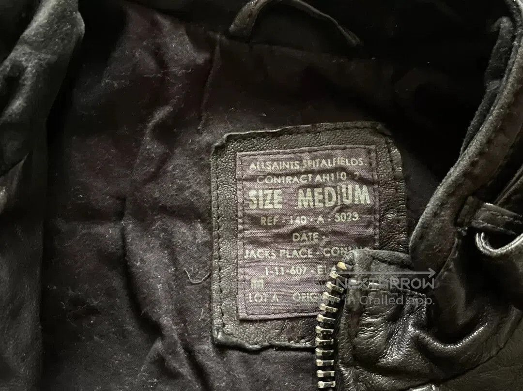 Allsaints All Saints Vintage Discontinued Leather Jacket. Size US M / EU 48-50 / 2 - 5 Thumbnail