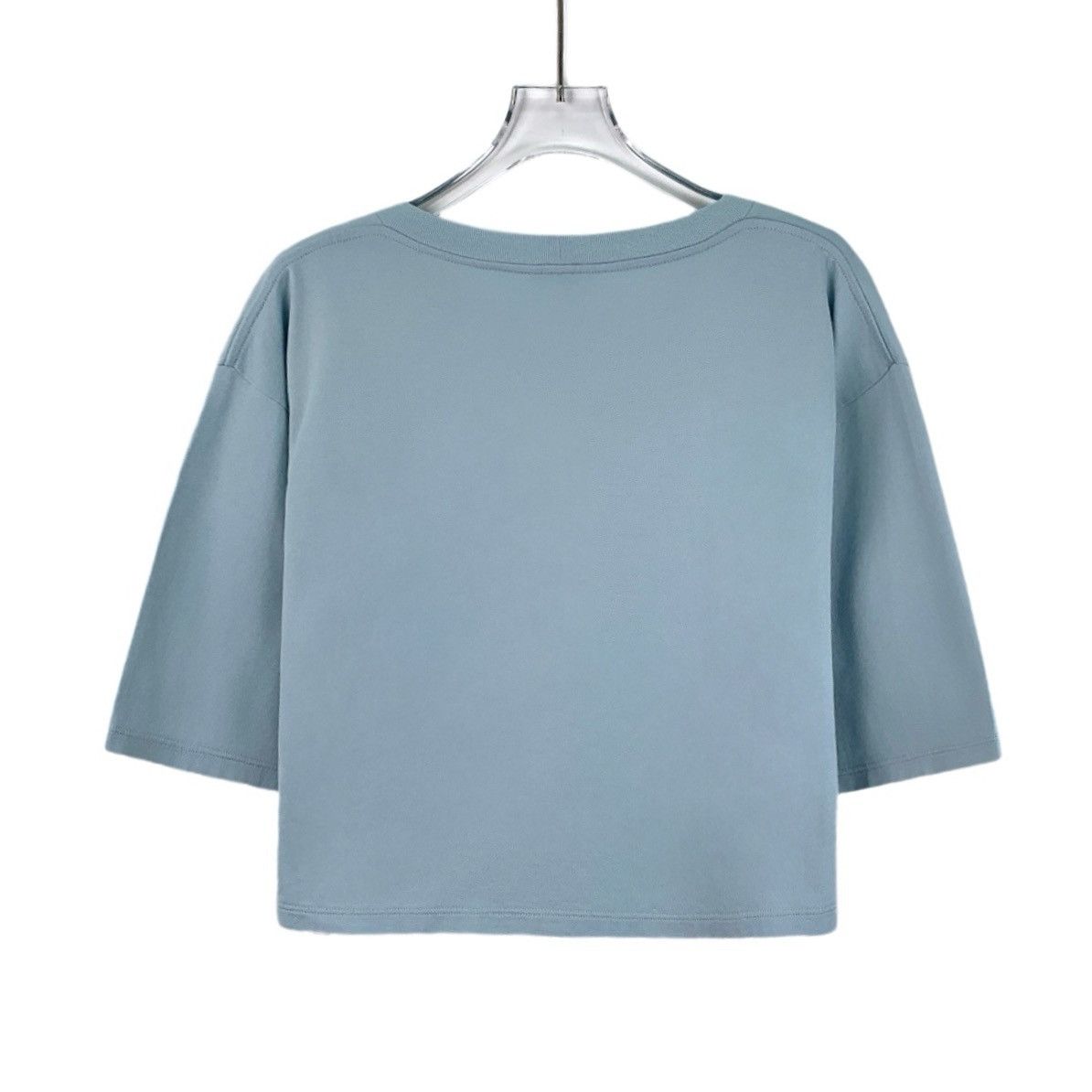 Celine Celine Light Blue Letter Printed Short Sleeve T-shirt K26WX Size M / US 6-8 / IT 42-44 - 2 Thumbnail