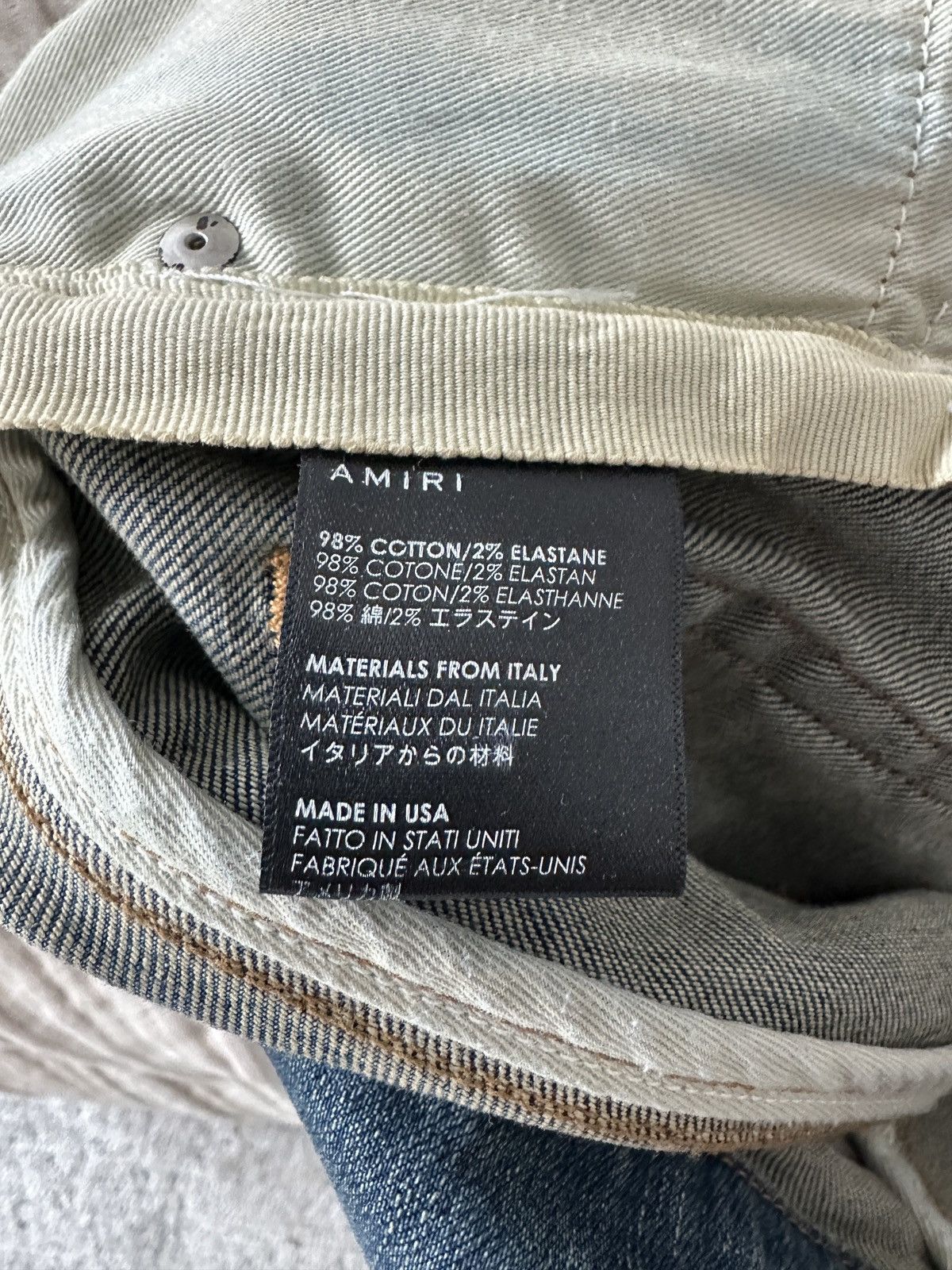 Amiri AMIRI Distressed Skinny Jeans - Mens US 29 Size US 29 - 11 Thumbnail