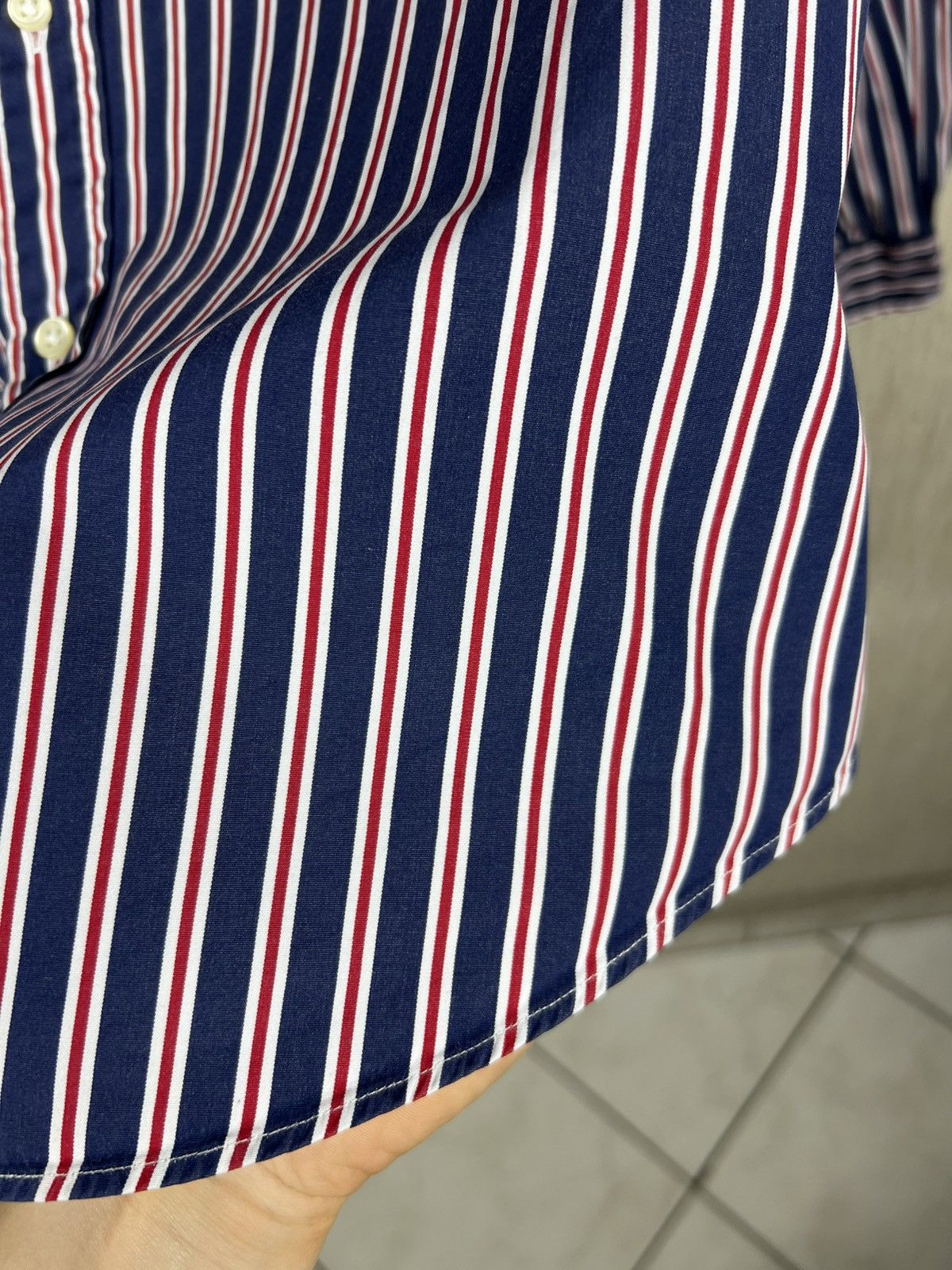 Ralph Lauren Vintage 90s Ralph Lauren striped old money chest logo shirt Size US L / EU 52-54 / 3 - 6 Thumbnail