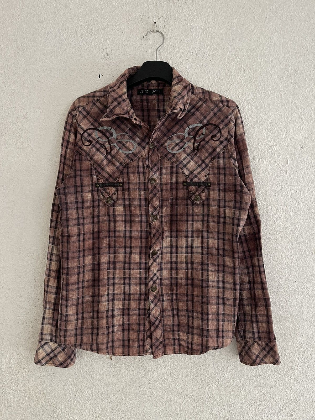 In The Attic Western Button Shirt Rivet Tribal Goth Punk