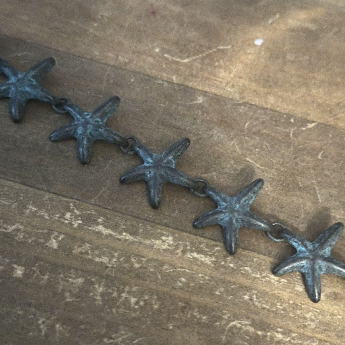Vintage Vintage patina wash starfish link bracelet Size ONE SIZE - 2 Thumbnail