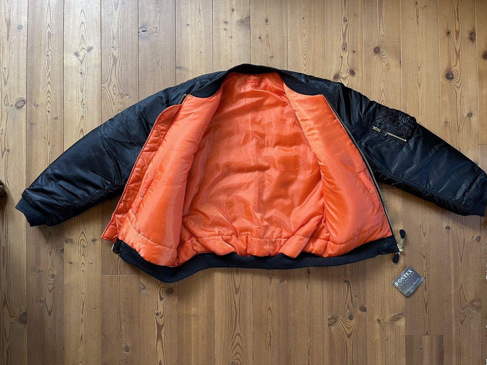 Fostex Garments × Japanese Brand Fostex MA-1 Original Bomber Jacket 4XL Black (like Raf) Size US XXL / EU 58 / 5 - 8 Thumbnail