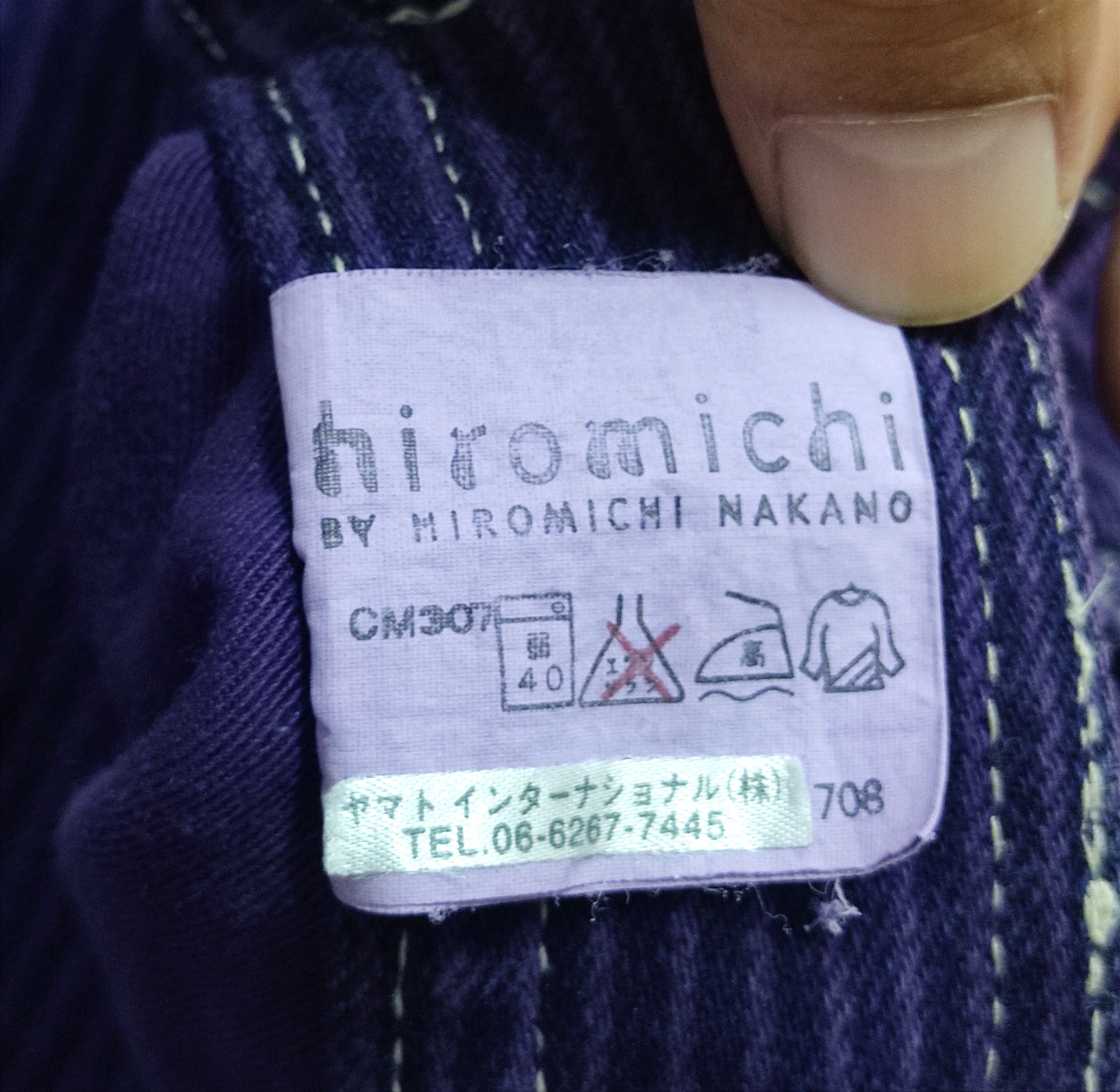 Angel Blue HIROMICHI NAKANO Carpenter Barrel Wide Leg Pants Size US 30 / EU 46 - 7 Thumbnail