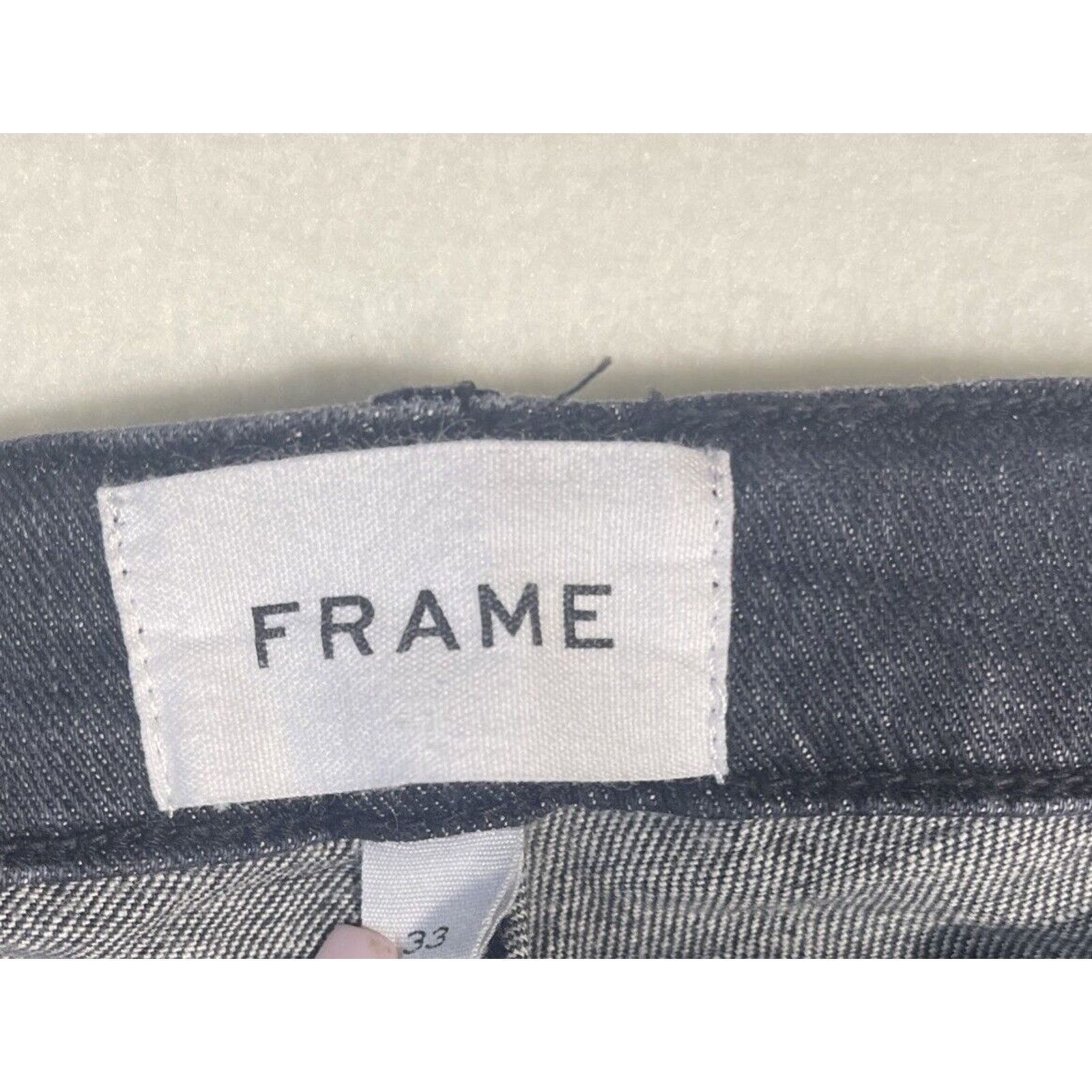 Frame Frame Jeans Women’s Size 33 L'Homme Slim Black Denim Pants Size 33" - 2 Thumbnail