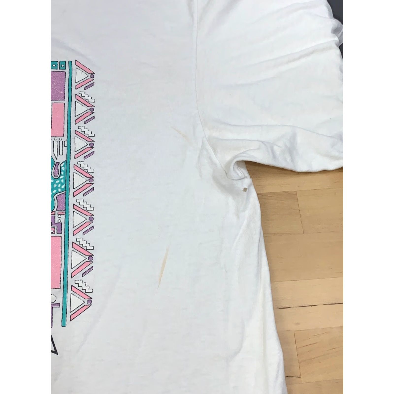 Vintage VINTAGE California Shirt XL White Coyote Desert Southwest 11956 Size US XL / EU 56 / 4 - 4 Thumbnail