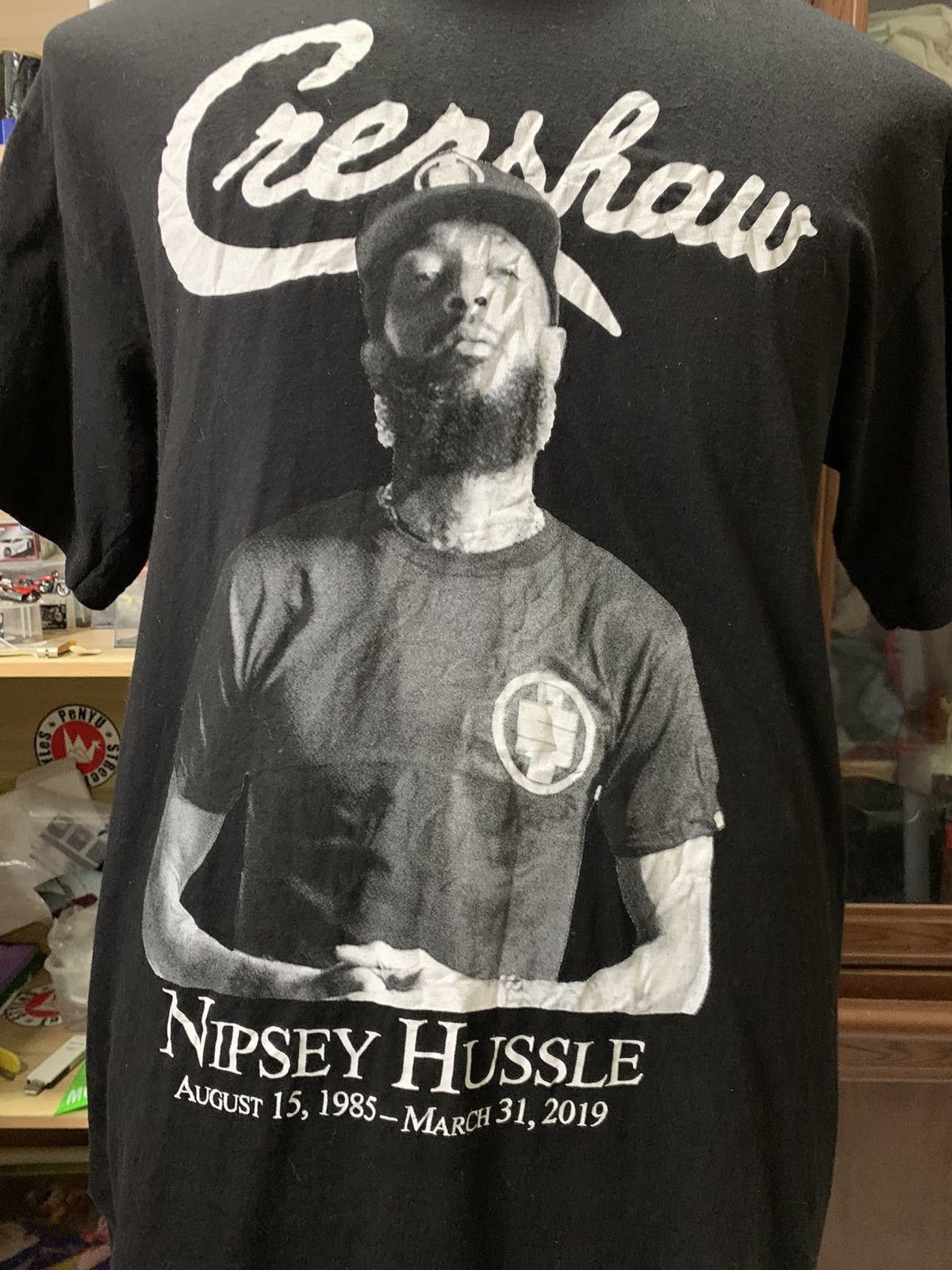 Rap Tees NIPSEY HUSSLE BLACK TEE Size US M / EU 48-50 / 2 - 3 Thumbnail