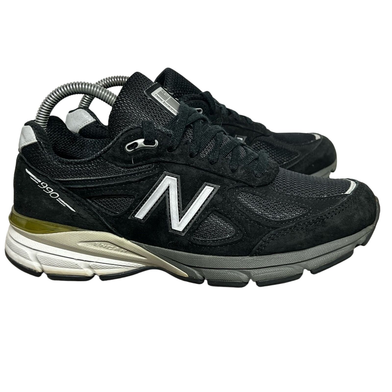 New Balance New Balance 990V5 Womens Shoes 8 US Black Suede W990BK5 Size US 8 / IT 38 - 4 Thumbnail