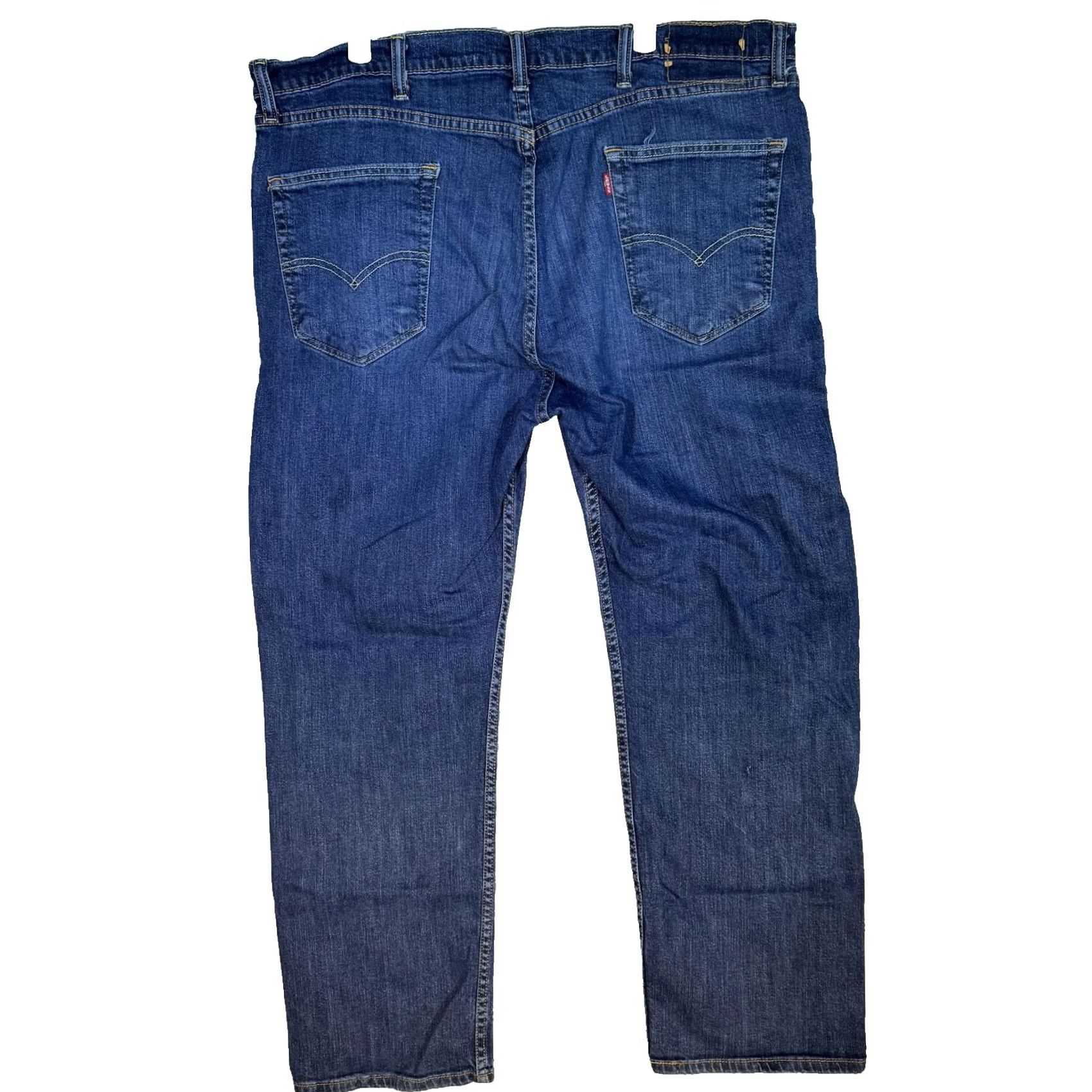 Levi's Levi'S Jeans Mens 42x30 Blue Stretch Denim Straight Leg Medium Wash Casual - Great Condition Size US 42 / EU 58 - 3 Thumbnail