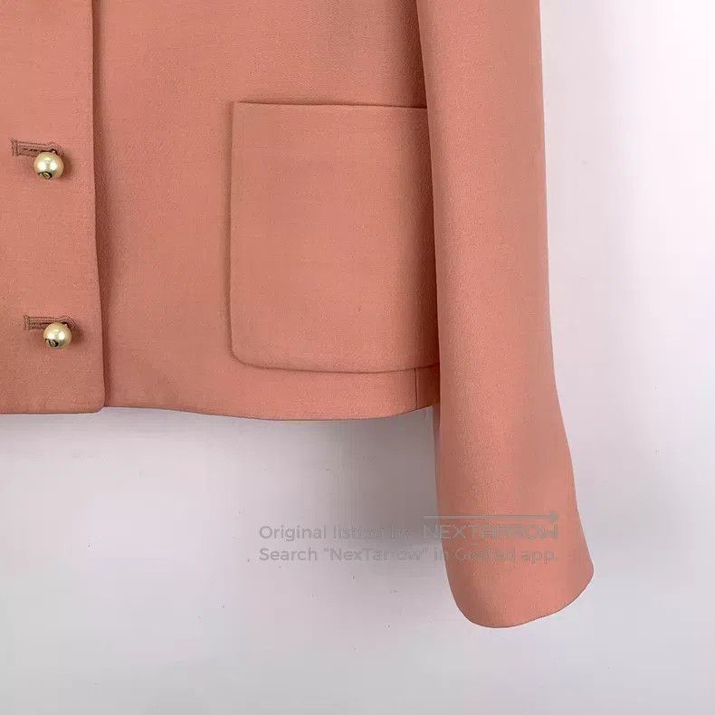 Dior Dior Pink logo buckled wool round neck small fragrance sty Size XXS / US 00 / IT 34 - 4 Thumbnail
