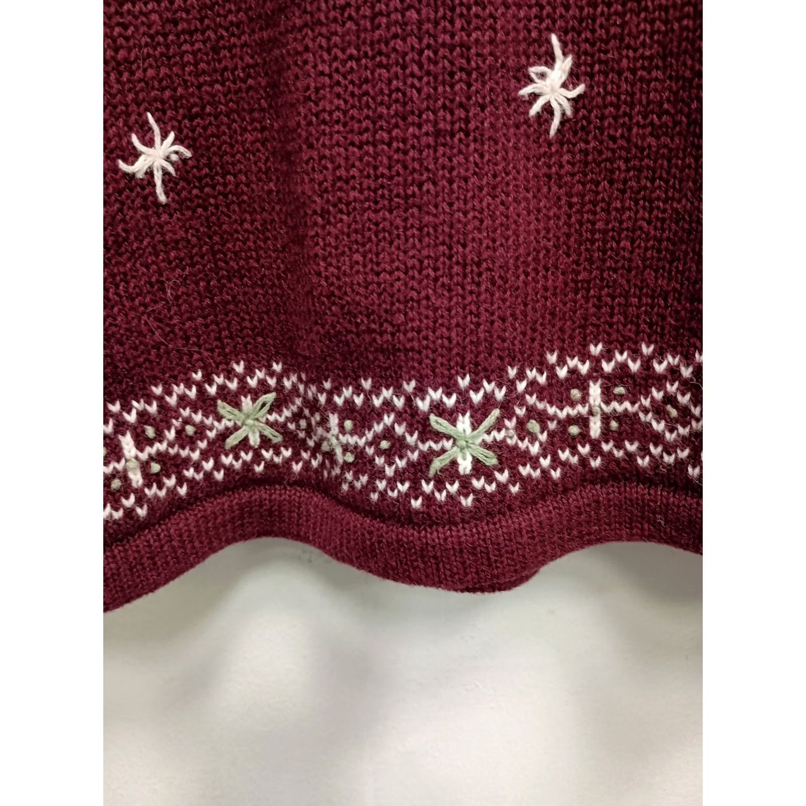 Vintage VINTAGE Christopher & Banks Sweater Womens Large Red Emnroidered Grandma VTG 90s Bird Size L / US 10 / IT 46 - 3 Thumbnail