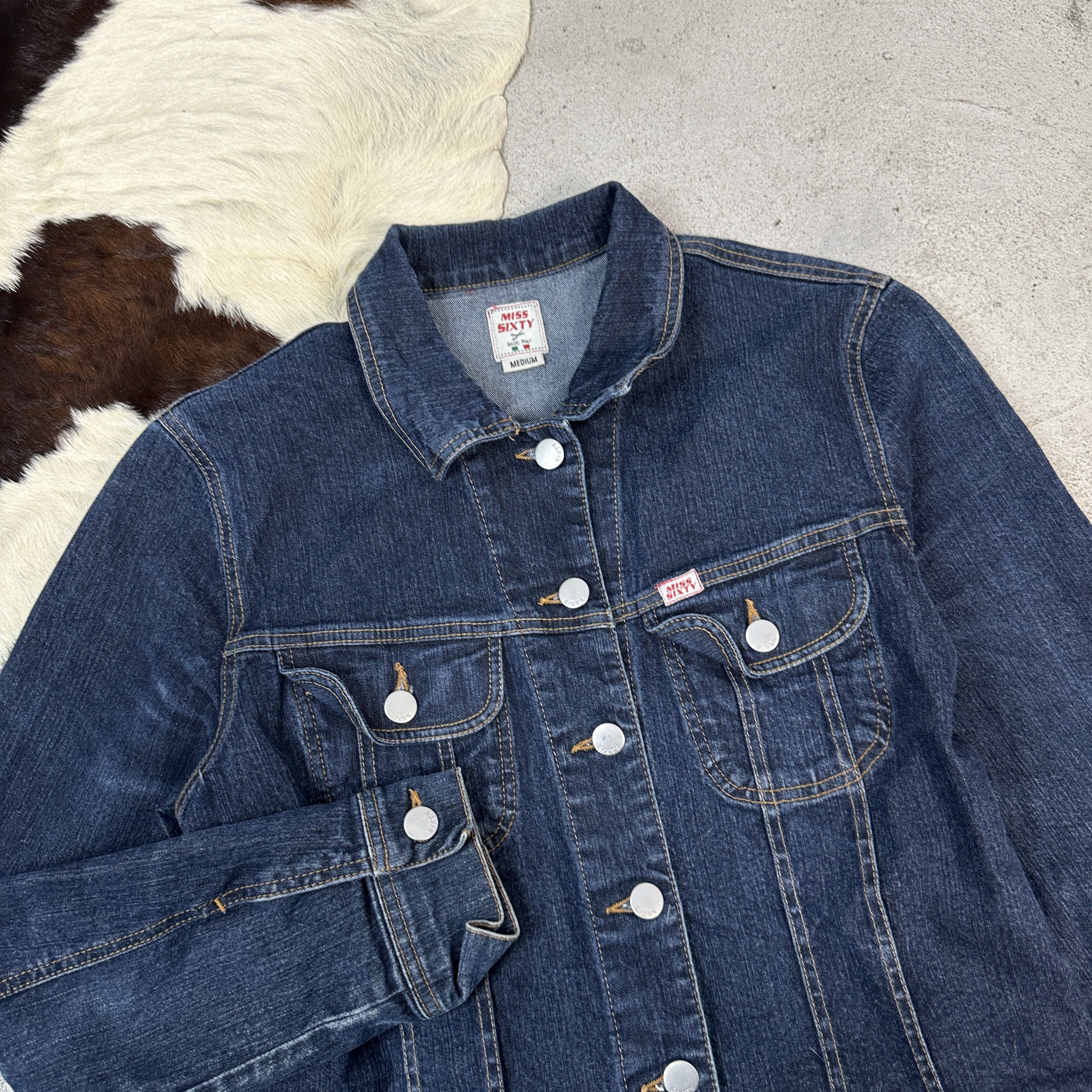 Miss Sixty × Vintage Vintage Casual Miss Sixty Fitted Denim Y2K Jacket Size M / US 6-8 / IT 42-44 - 4 Thumbnail