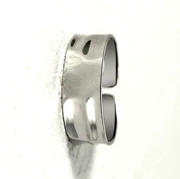 Designer × Japanese Brand Punkrock Shiny Tiny Float Shine Silver Ring Size ONE SIZE - 2 Thumbnail