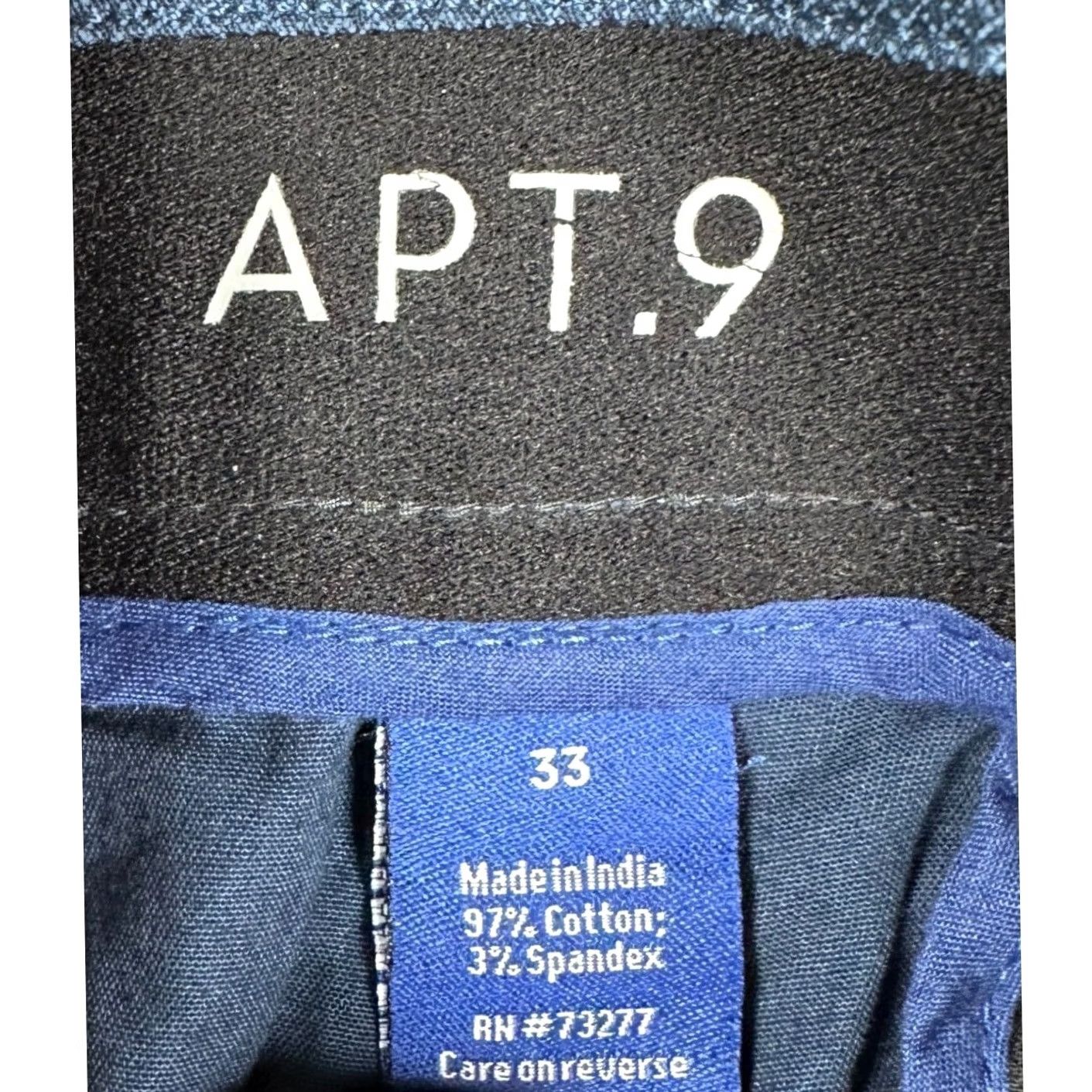 Apt. 9 Apt. 9 Shorts Mens 33 Blue Premier Flex Short Flat Front HeiQ Smart Temp Quick Dry Stretch Pockets Size US 33 - 3 Thumbnail