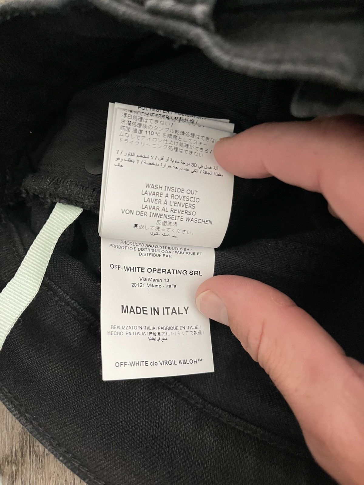 Off-White SS19 Off-White Denim Slim-Fit Jeans Size US 31 - 7 Thumbnail