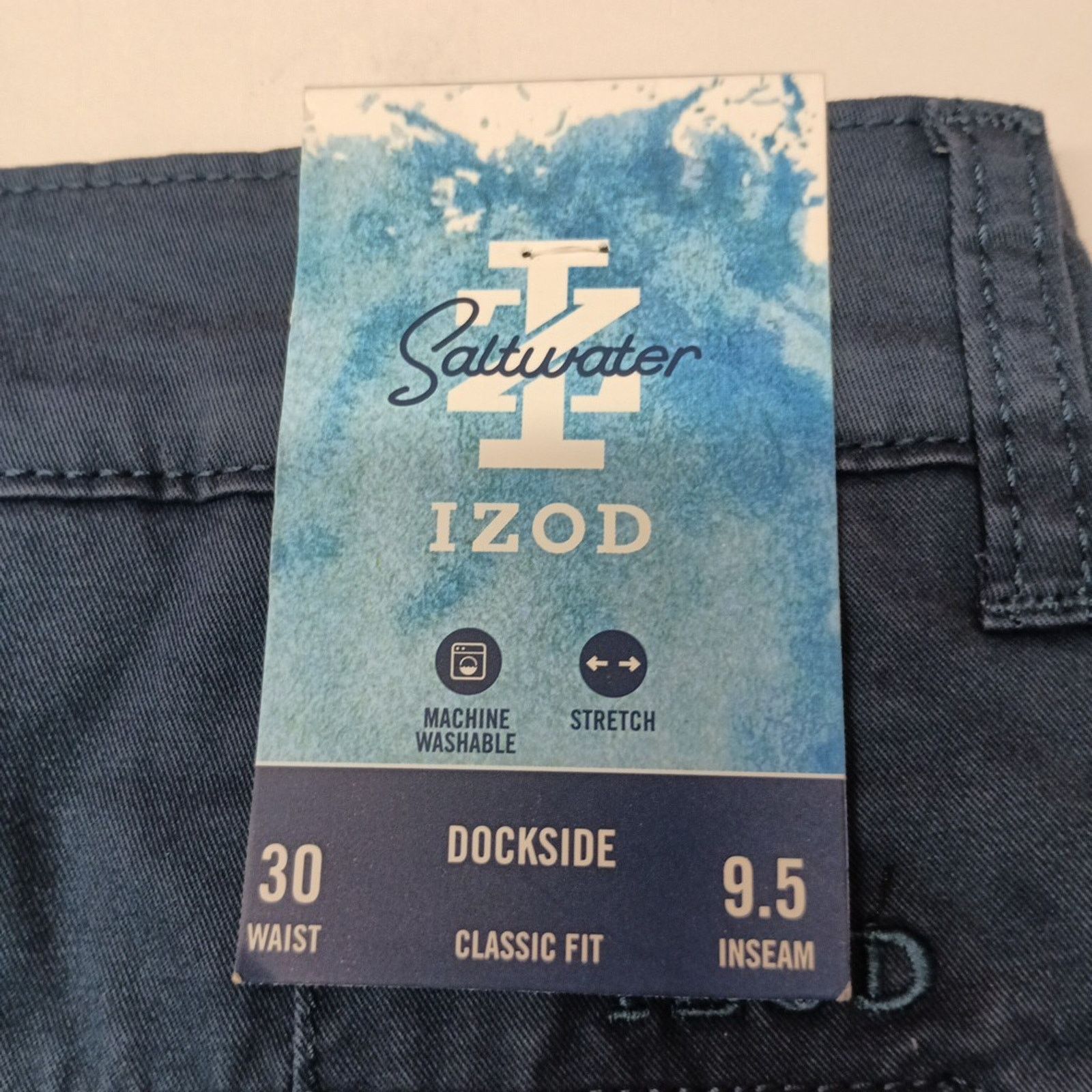 Izod NWT Men's IZOD Dockside Shorts Size 30 Blue Classic 9.5 Ins Size US 30 / EU 46 - 5 Thumbnail