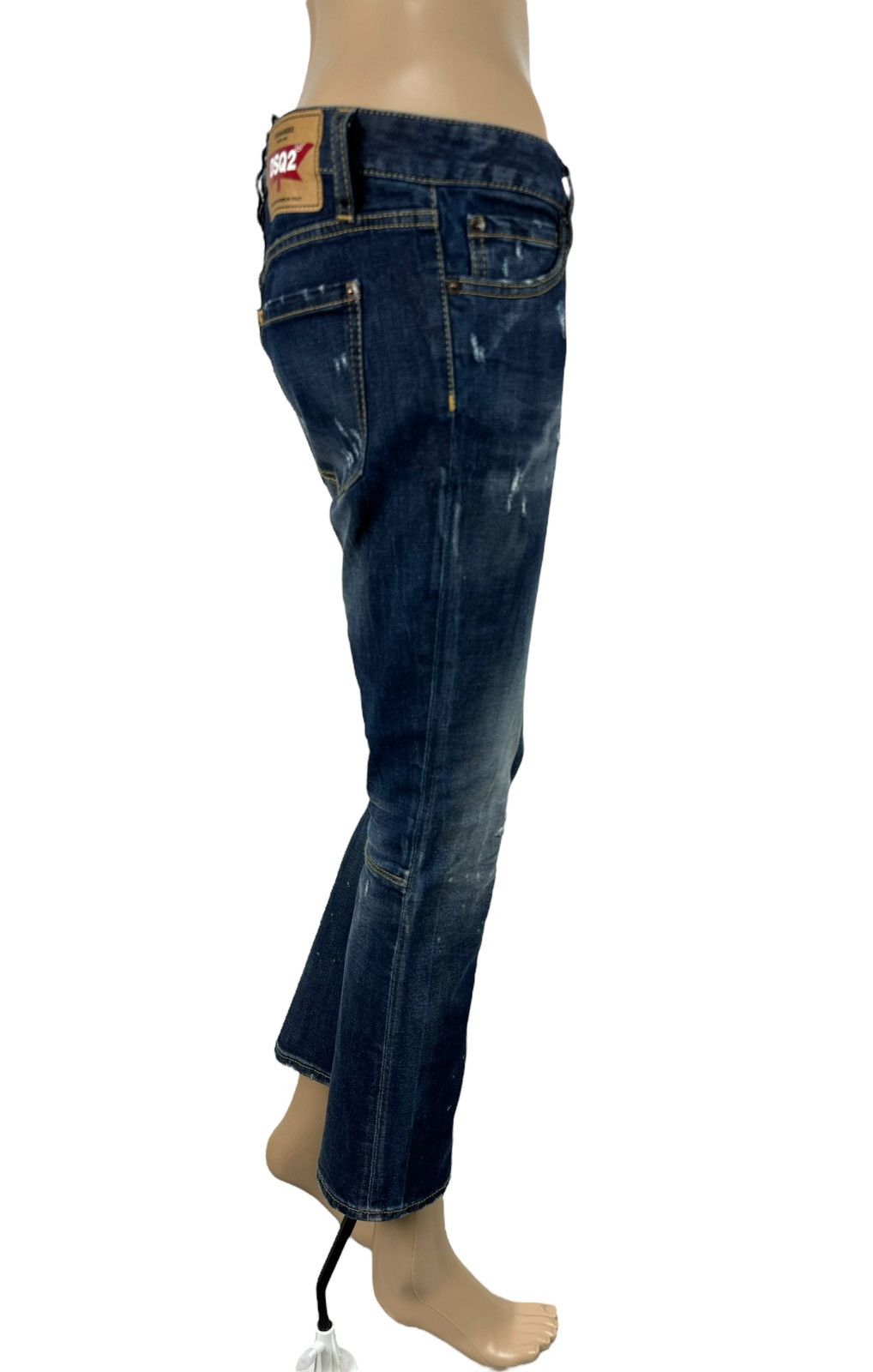 Dsquared2 Dsquared2 Runway Rlare Cropped Jeans size 40 Size 27" / US 4 / IT 40 - 4 Thumbnail