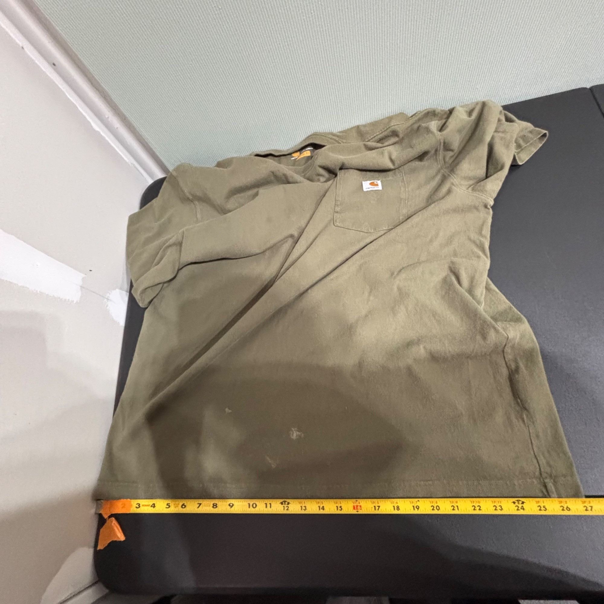 Carhartt Carhartt Mens Olive Green K87 Workwear Pocket T-Shirt 2XG Re Size US XXL / EU 58 / 5 - 5 Thumbnail