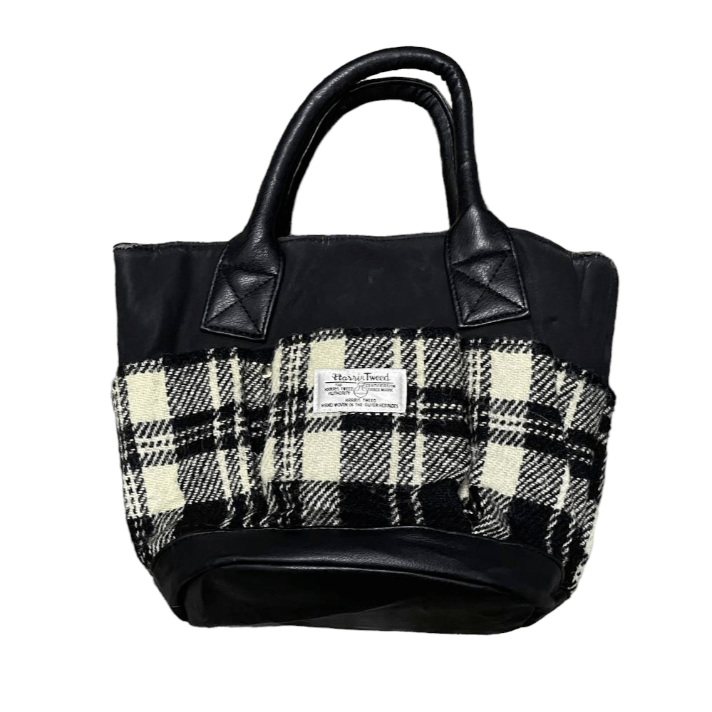 Harris Tweed Harris Tweed Wool Leather Handle Bag Size ONE SIZE - 1 Thumbnail