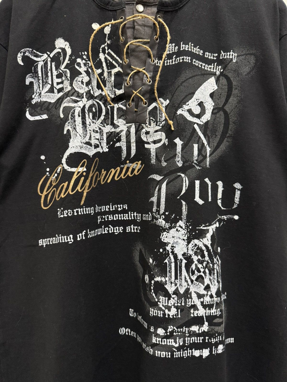 14th Addiction 2000s Bad Boy Poem Double Layer Gothic Laces Tees Size US L / EU 52-54 / 3 - 3 Thumbnail