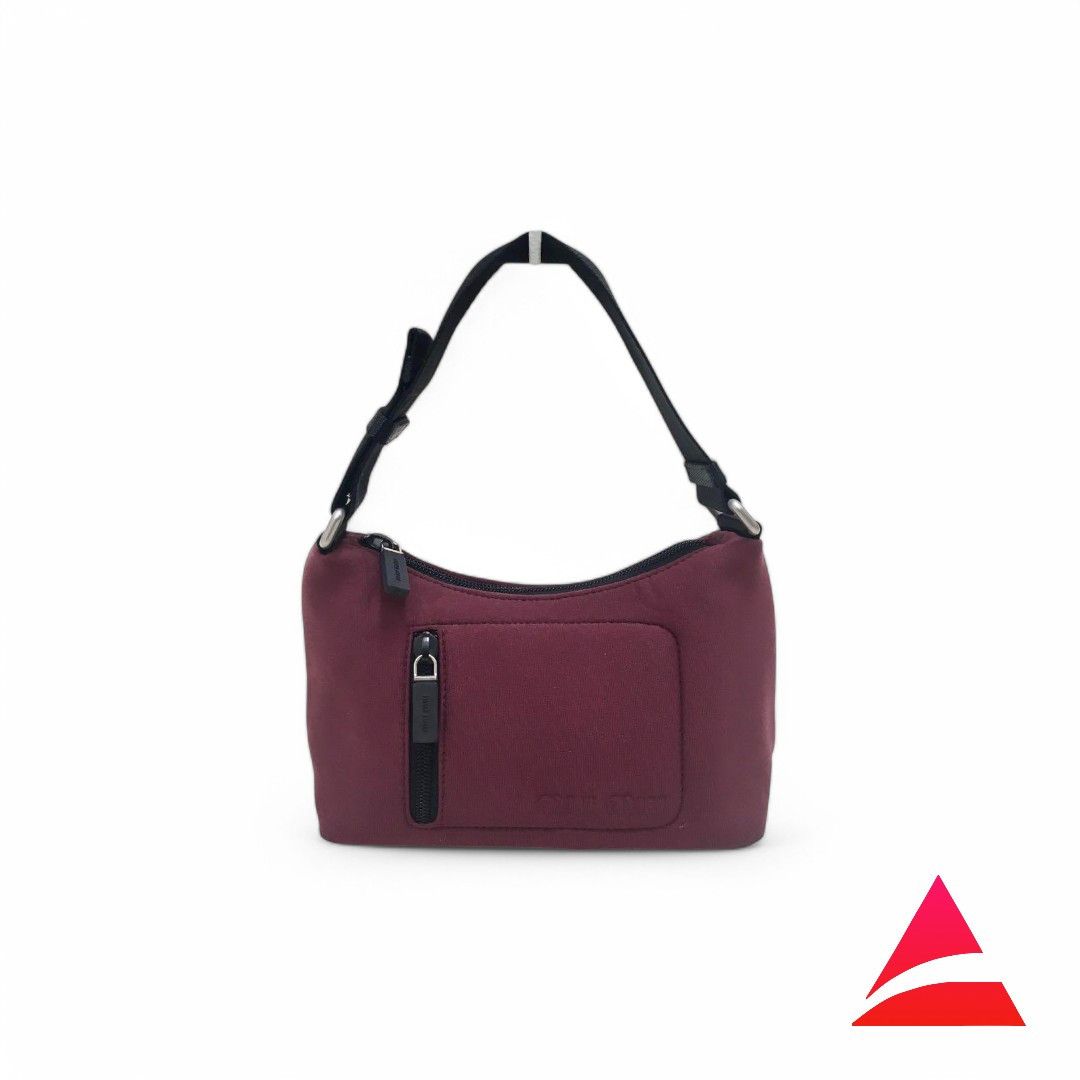 Miu Miu Miu Miu - Red Canvas Handbag Nylon Tech Mini 90s Size ONE SIZE - 1 Thumbnail