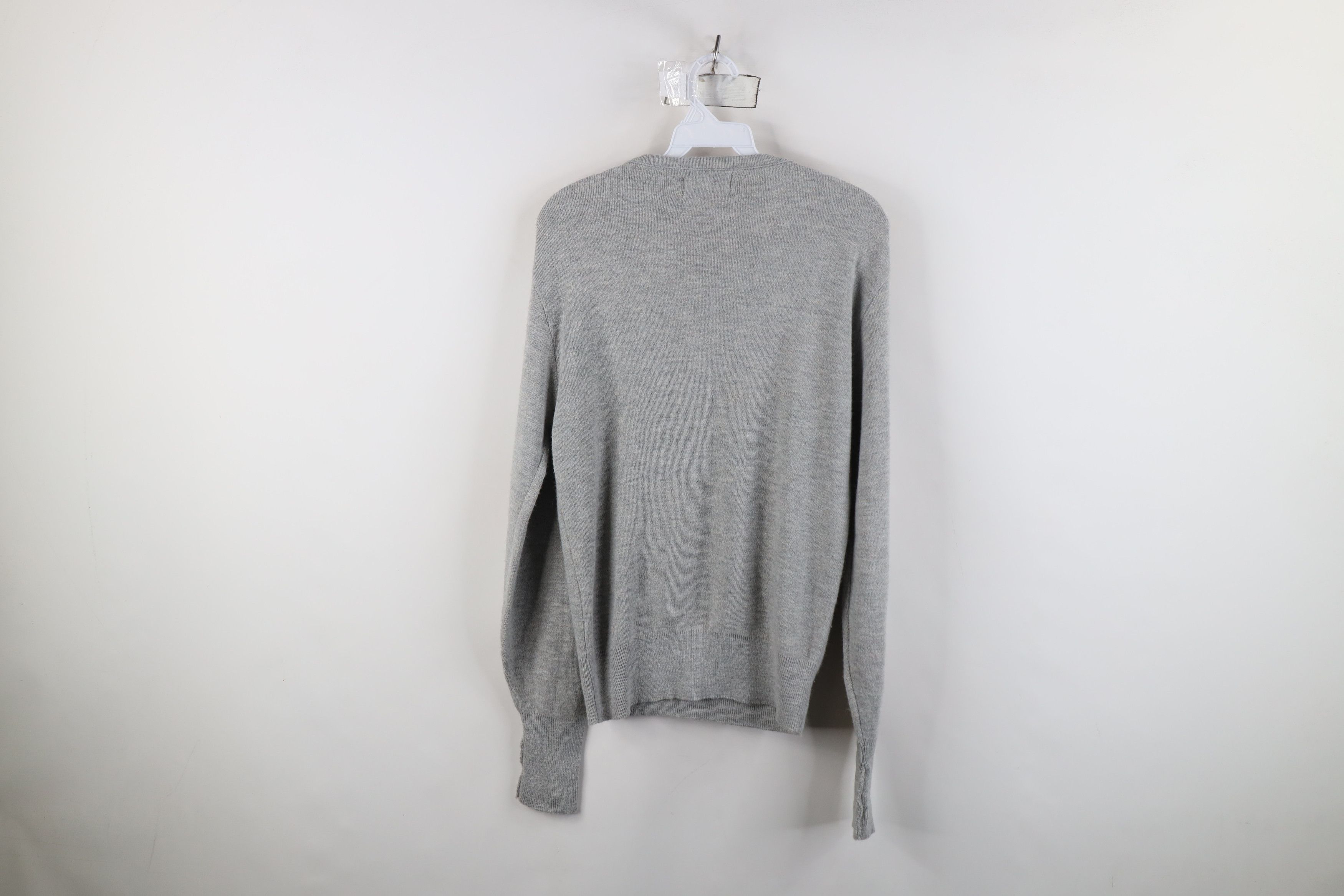 Vintage Vintage 70s Streetwear Equestrian V-Neck Sweater Gray USA Size US S / EU 44-46 / 1 - 8 Thumbnail