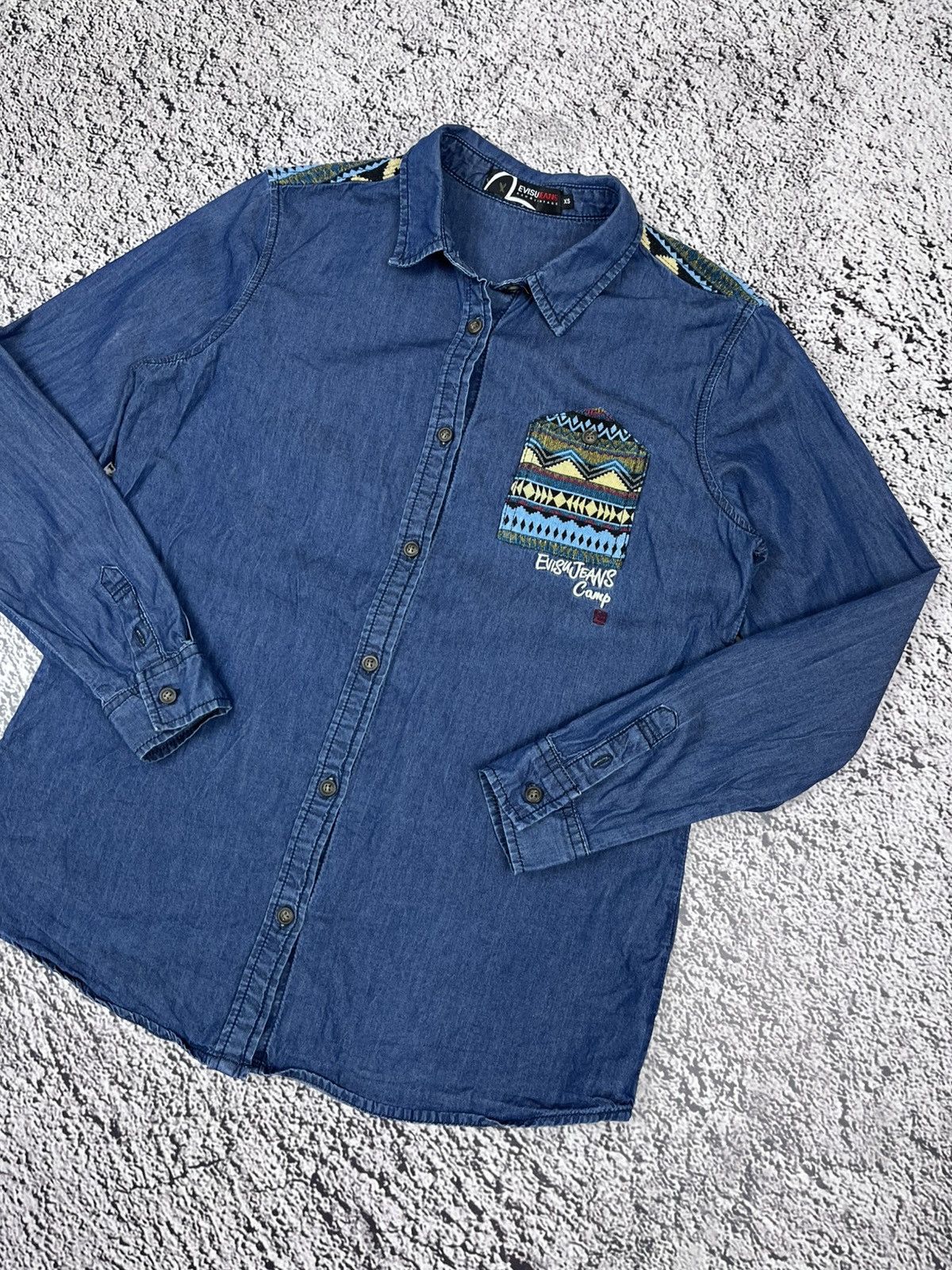 Evisu Vintage Evisu Jeans Camp Shirt size XS Size US XS / EU 42 / 0 - 3 Thumbnail