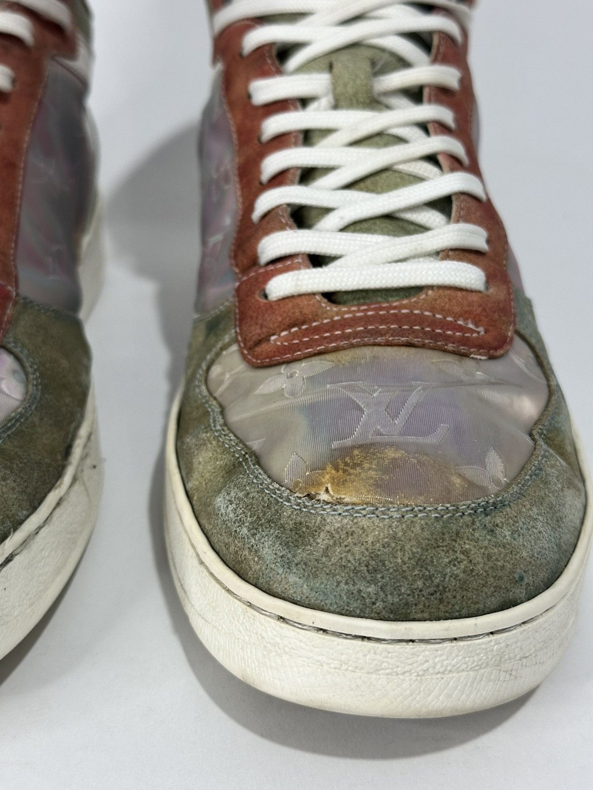 Louis Vuitton Louis Vuitton Monogram Canvas and Leather Rivoli Sneakers Size US 9.5 / EU 42-43 - 5 Thumbnail
