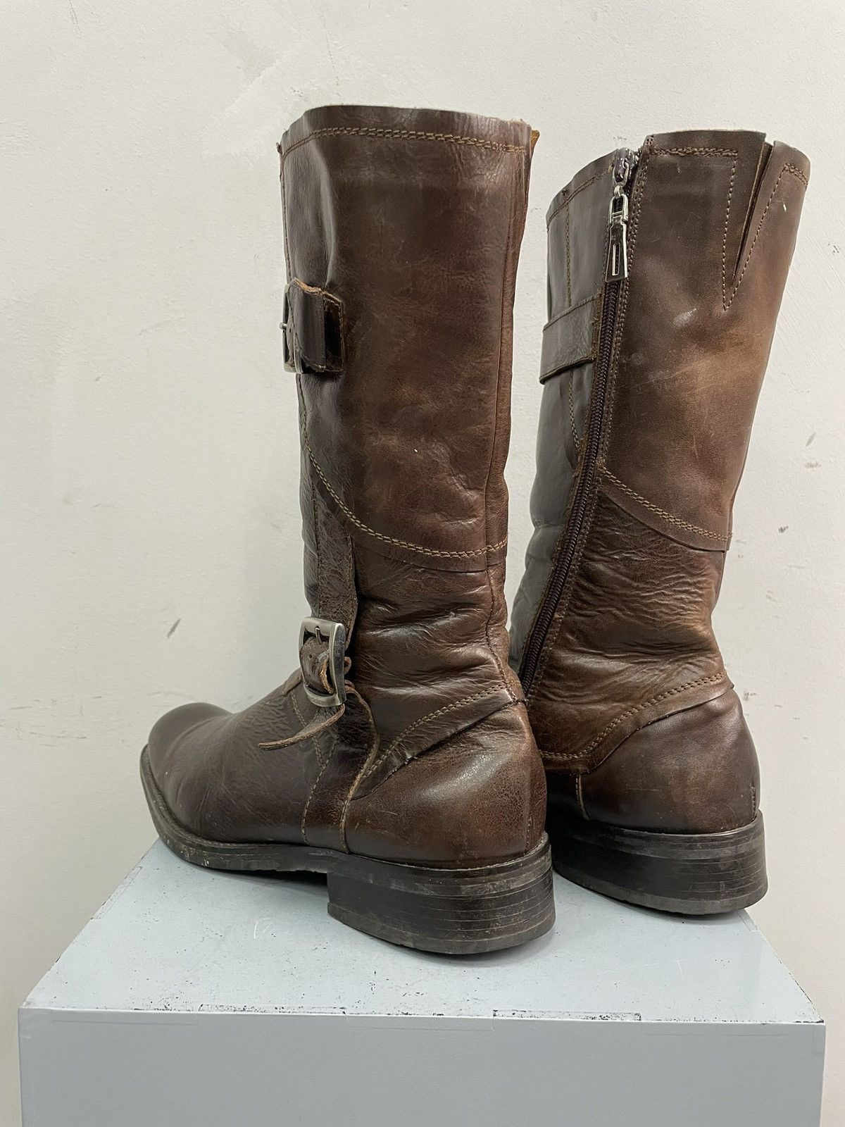 Baldinini Guidi style rare Japanese archive moto ankle fashion boots Size US 9 / EU 42 - 3 Thumbnail