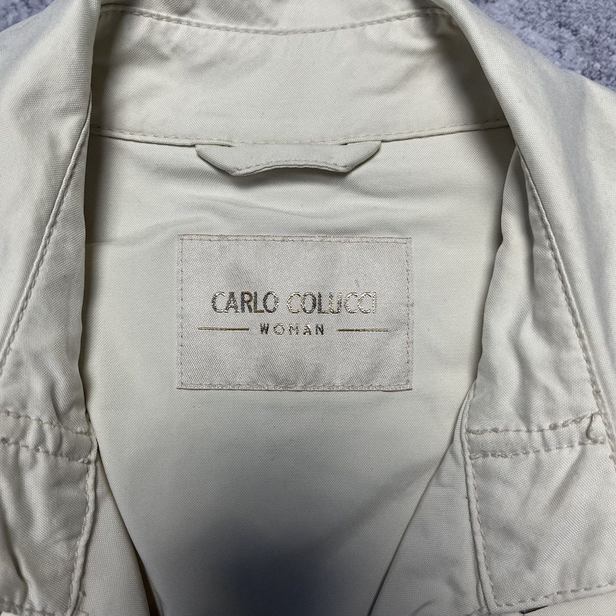 Carlo Colucci Vintage Carlo Colucci Beige Trench Coat Luxury Designer Size S / US 4 / IT 40 - 4 Thumbnail