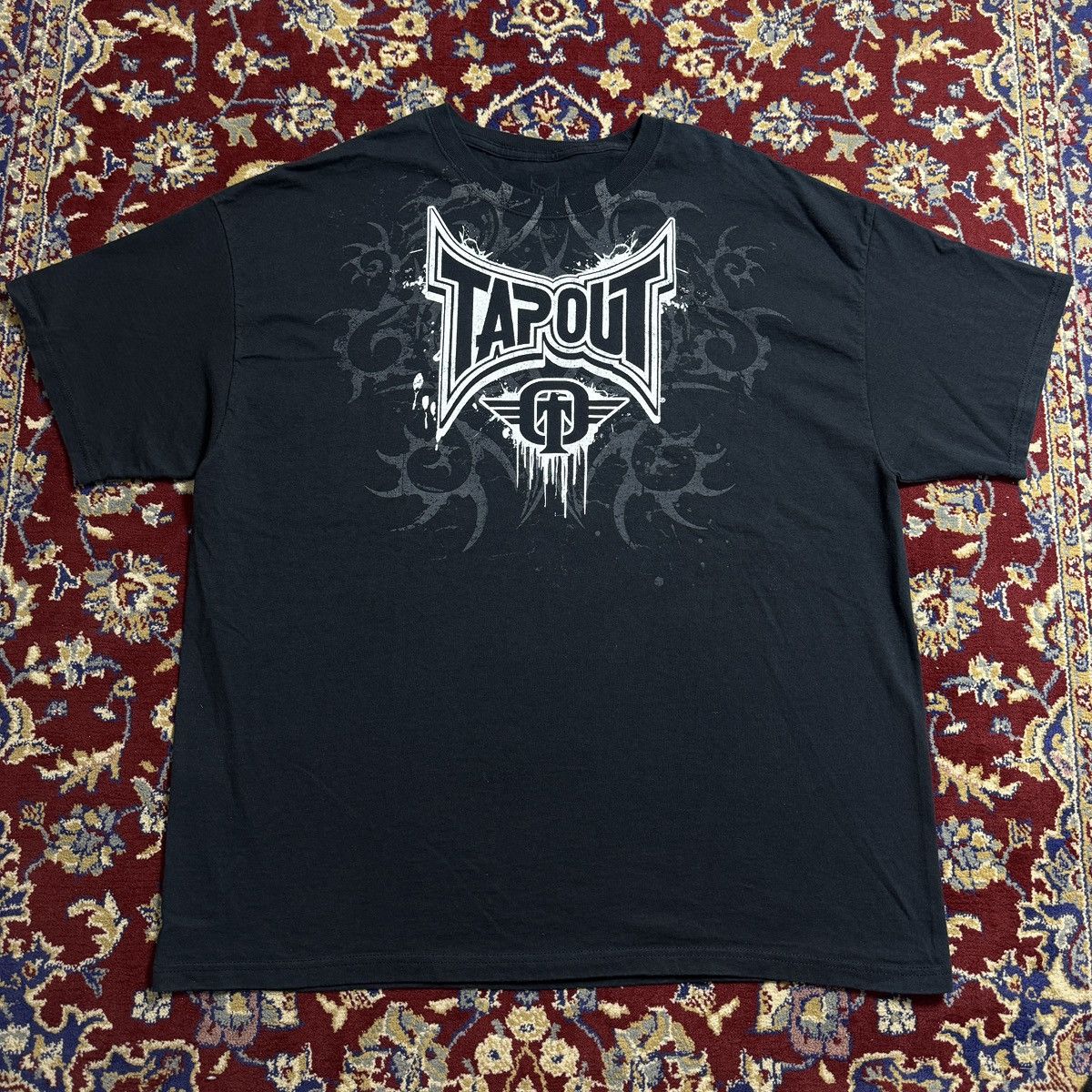 Affliction Tapout Tribal graphic Y2K tee xzavier Mma Elite ufc skater Size US XXL / EU 58 / 5 - 3 Thumbnail