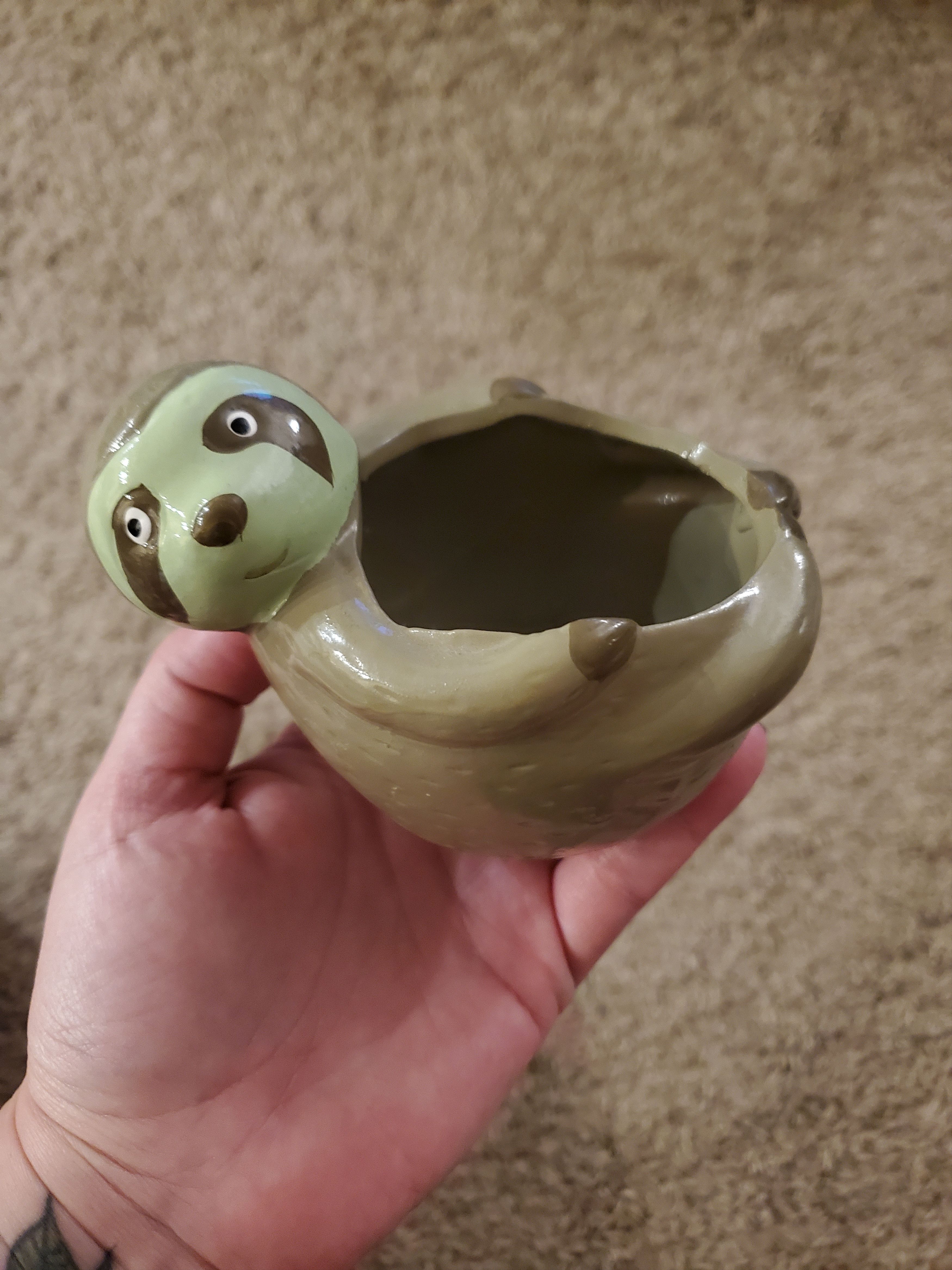 Other Adorable small sloth succulent planter pot Size ONE SIZE - 1 Thumbnail