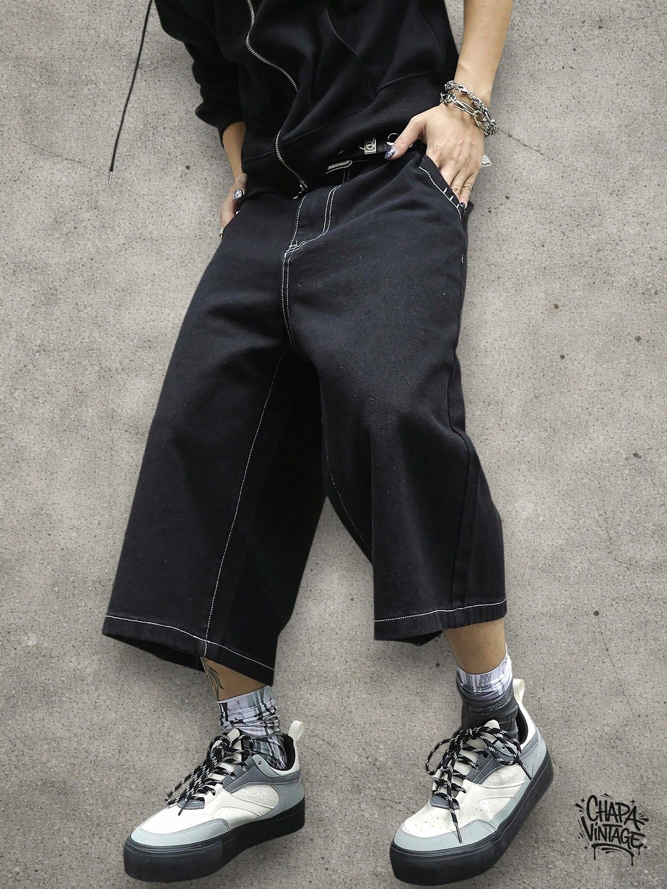 Japanese Brand Denim long shorts Size US 32 / EU 48 - 4 Thumbnail