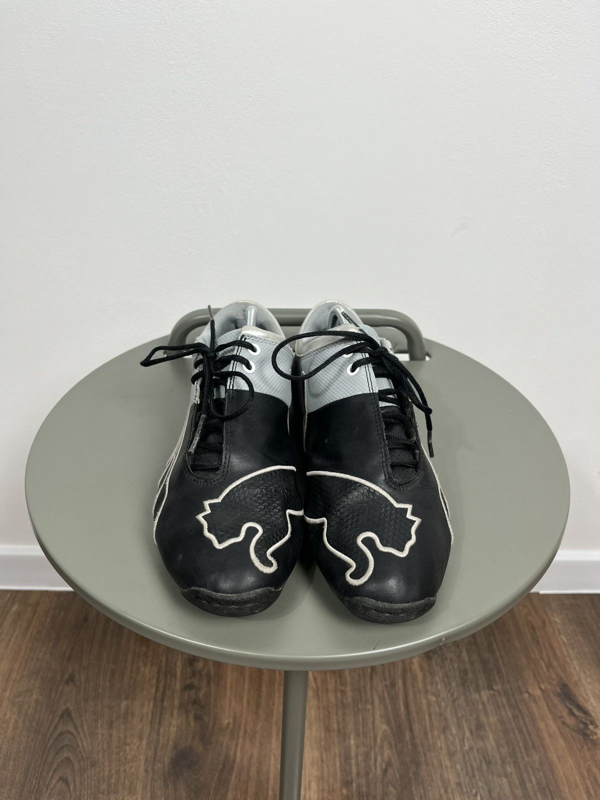 Puma × Vintage Puma Drift Cat Sneakers Black Silver Racing Style Size 39 Size US 7 / IT 37 - 2 Thumbnail