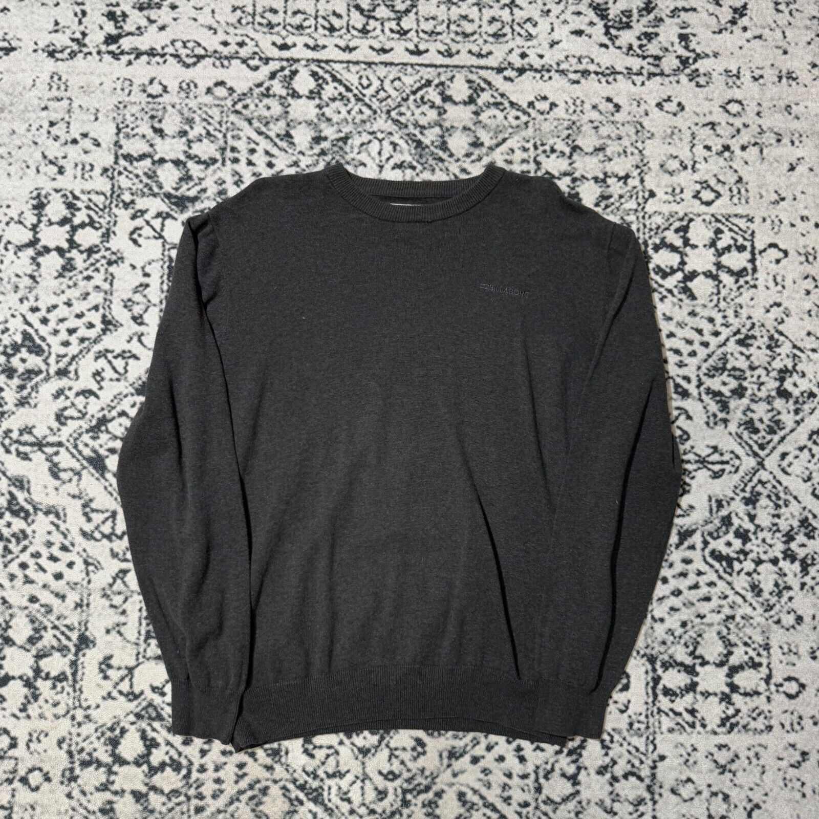 Billabong × Vintage Vintage Billabong Gray Cotton Sweater Size M Y2k 90s Hip Hop Size US M / EU 48-50 / 2 - 1 Thumbnail
