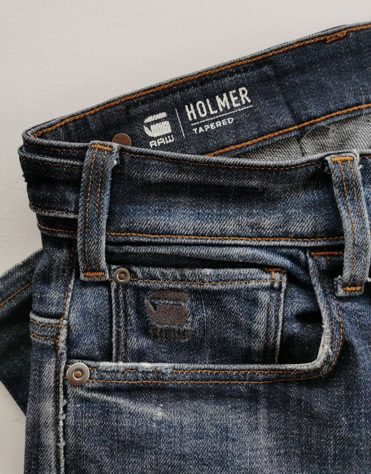 G-Star G Star Raw Holmer Tapered Jeans Size US 30 / EU 46 - 7 Thumbnail