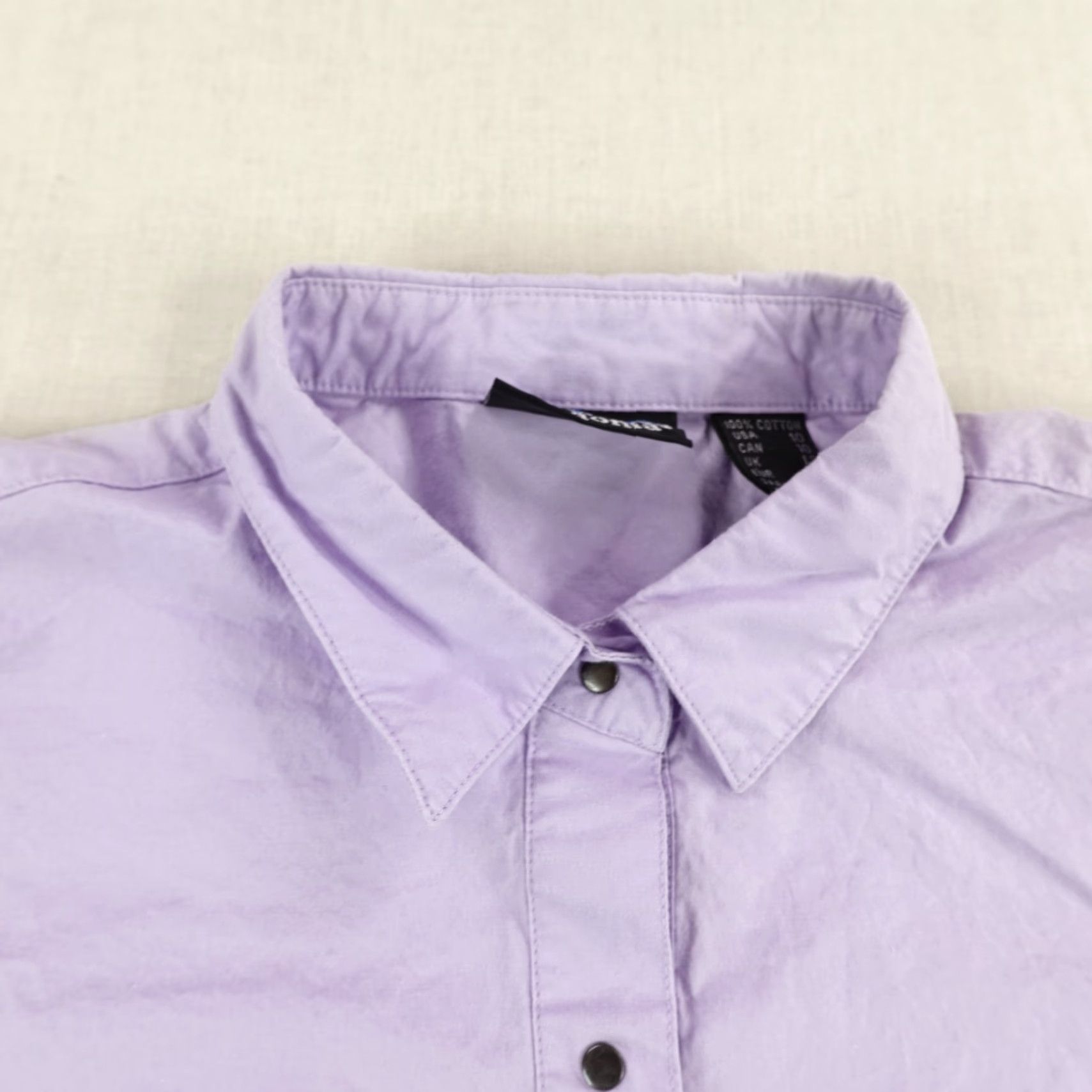 Patagonia Vintage Patagonia Shirt Womens 10 Purple Lavender Snap Up Button-Up Collared Top Y2K Size L / US 10 / IT 46 - 2 Thumbnail