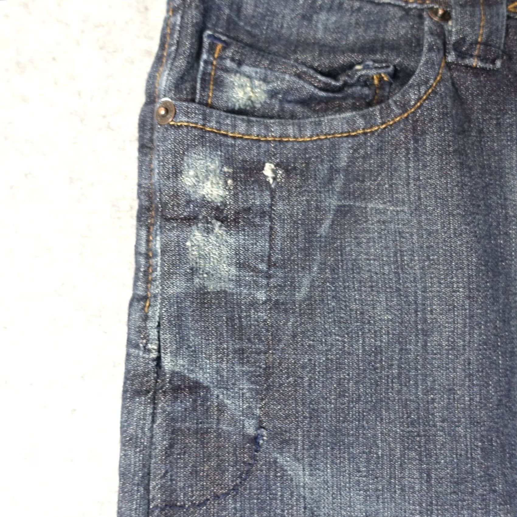 Von Dutch VINTAGE Von Dutch Jeans Mens 24 Blue Pants Straight Leg Dark Wool Cashmere USA Slim Regular 5-Pocket Denim Inseam 30 Size US 28 / EU 44 - 5 Thumbnail