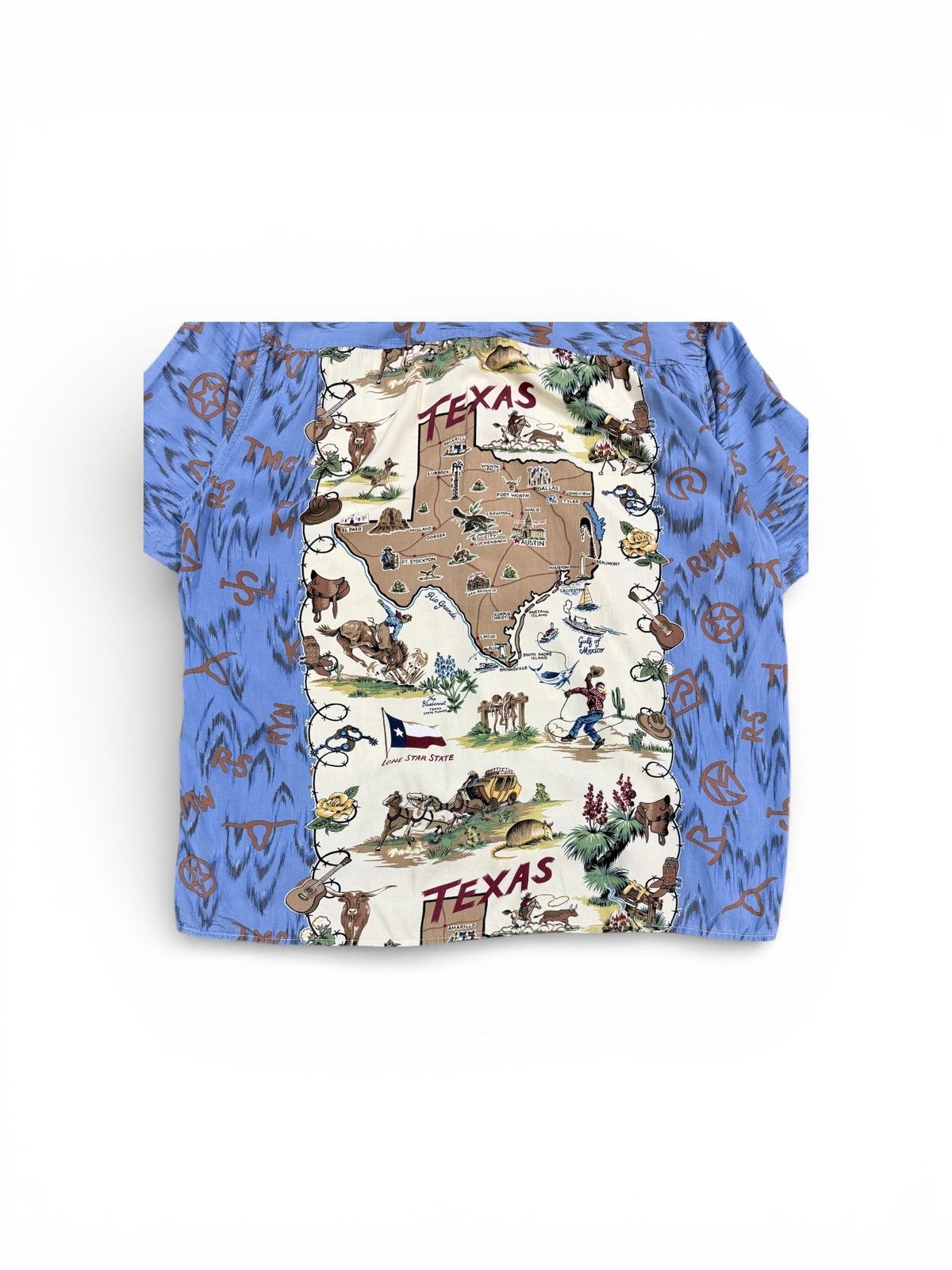 Reyn Spooner Vtg🔥Reyn Spooner Camp Collar Texas Map Hawaii Shirt Size US XXL / EU 58 / 5 - 8 Thumbnail