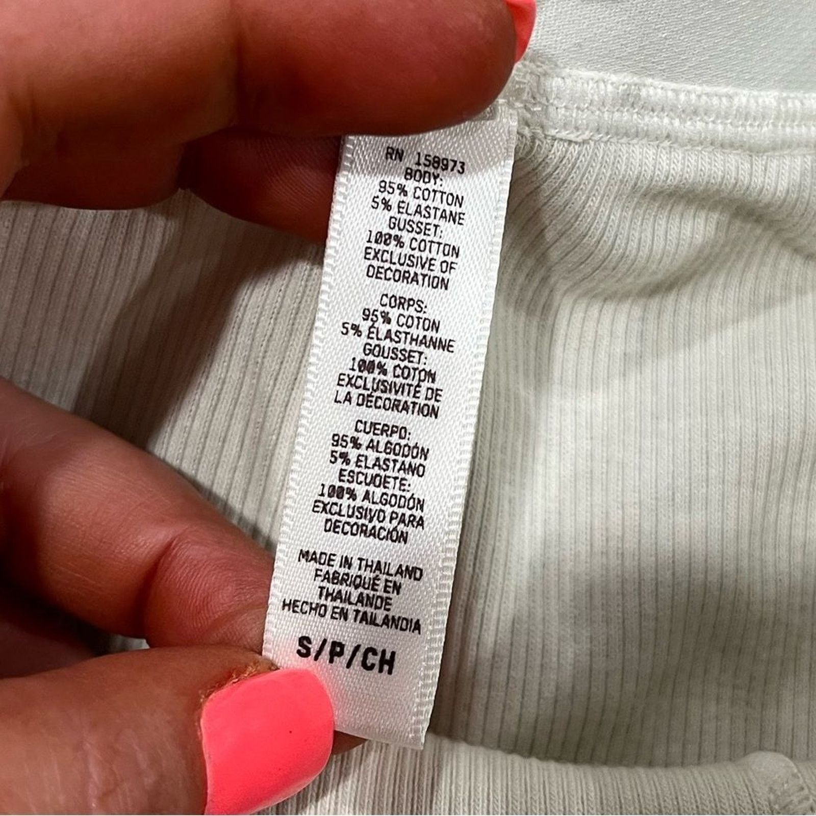 SKIMS NWT Skims Cotton Rib Legging High-Rise Elastic Waistband S Size 26" / US 2 / IT 38 - 4 Thumbnail