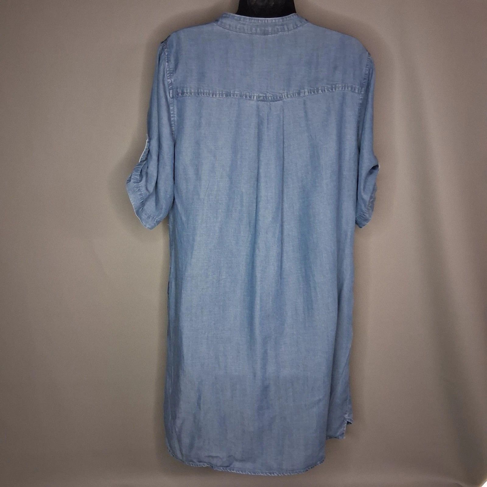 Other Philosophy Republic Blue Chambray Lace Up Shift Pockets Size M / US 6-8 / IT 42-44 - 5 Thumbnail