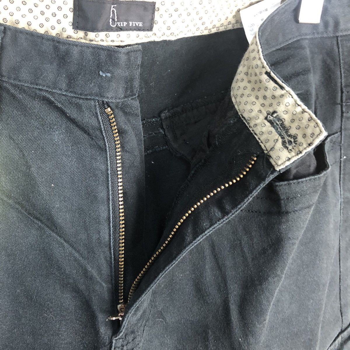 Japanese Brand DL Zip Five Dark Blue Cargo Multipocket Pants #C701 Size US 30 / EU 46 - 12 Thumbnail