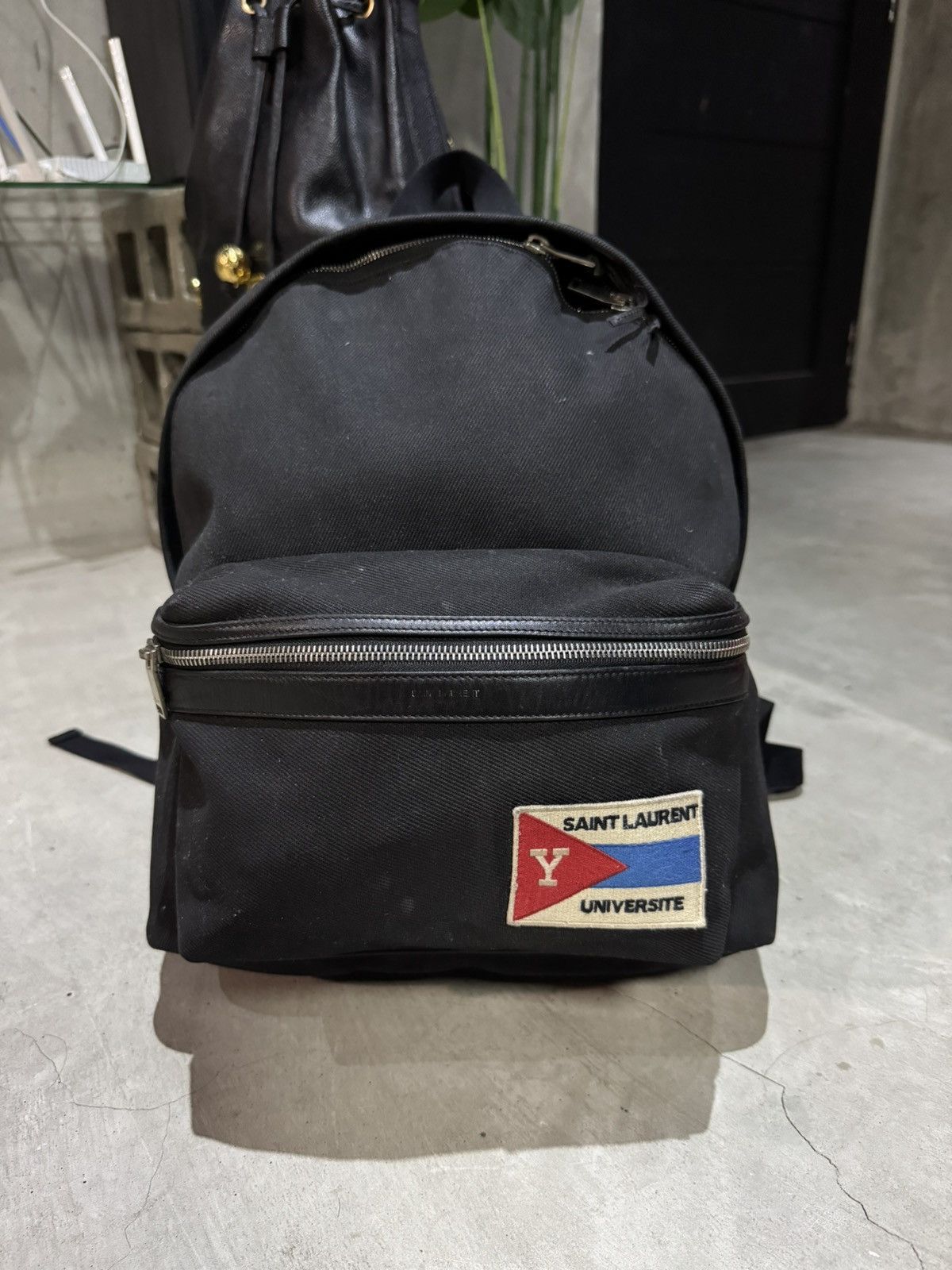 Saint Laurent Paris SAINT LAURENT UNIVERSITY PATCH BACKPACK Size ONE SIZE - 2 Thumbnail