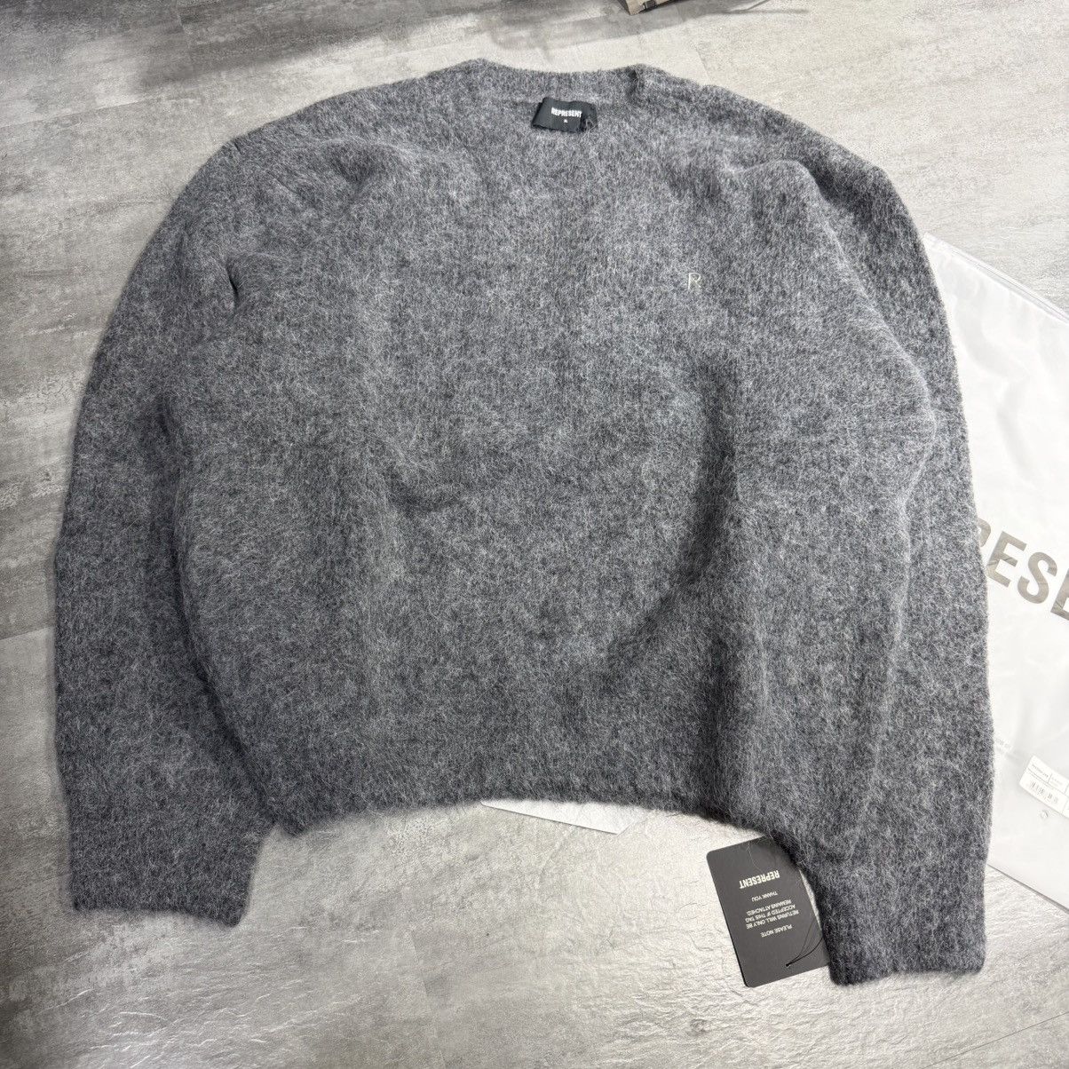Represent Clo. Represent Alpaca Knit Sweater - Iron Size US XL / EU 56 / 4 - 1 Thumbnail