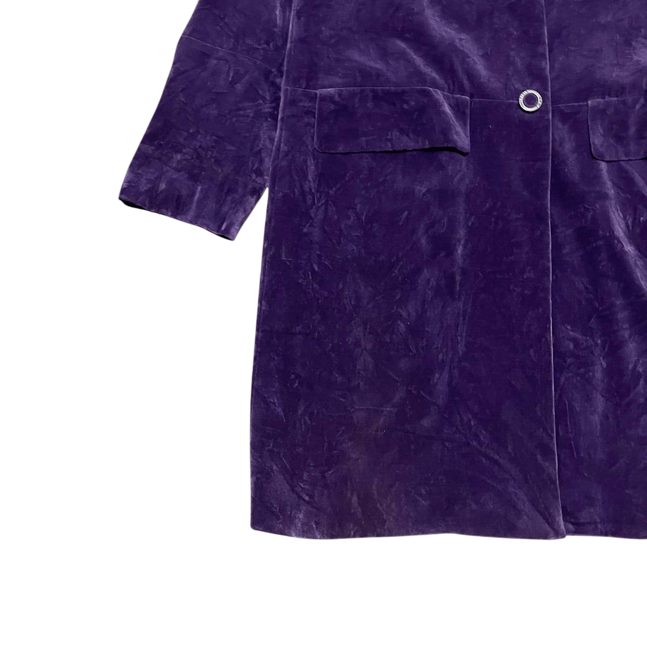 Karl Lagerfeld Karl Lagerfeld Velvet Long Coat Purple Size US S / EU 44-46 / 1 - 3 Thumbnail