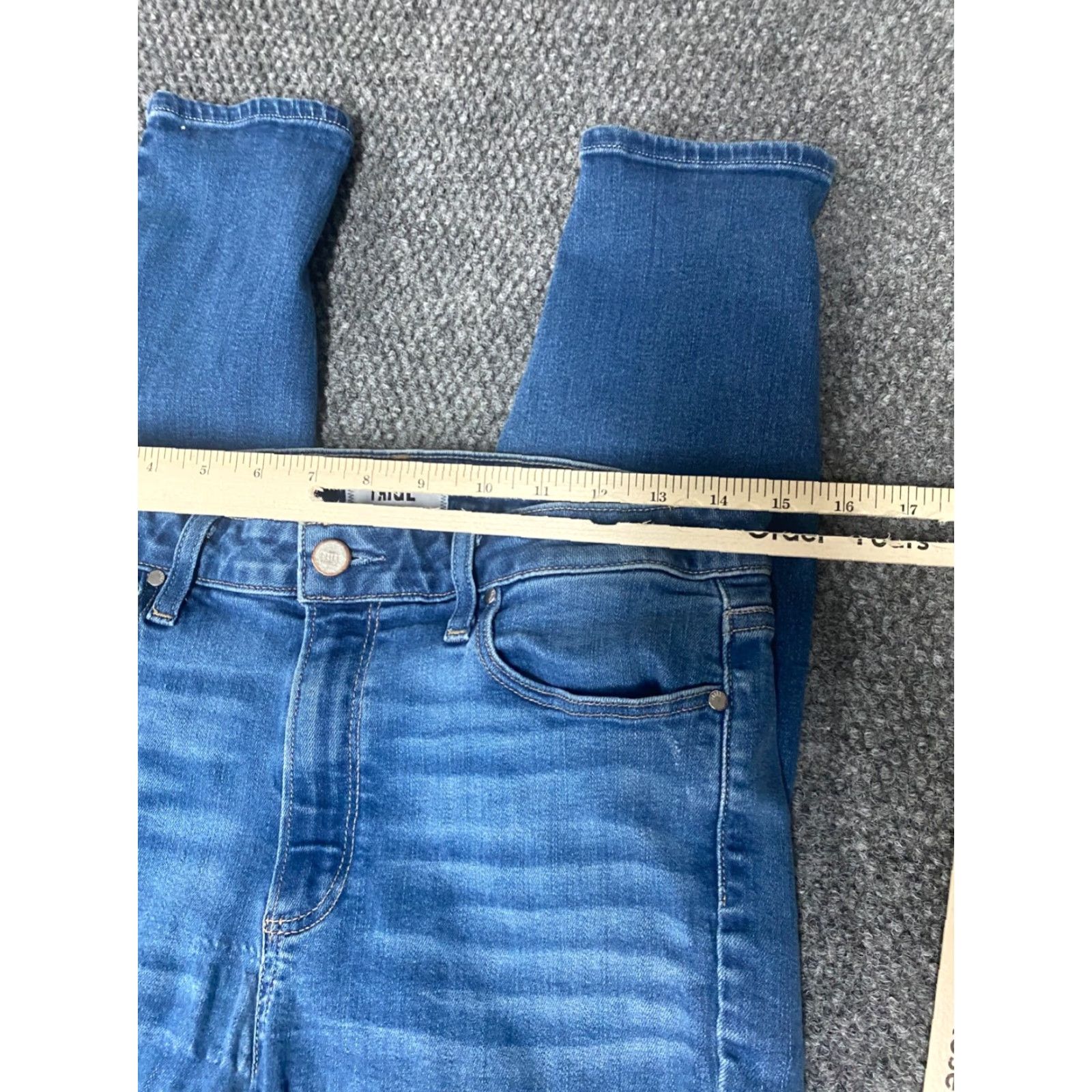 Paige Paige Jeans Size 30 Blue Straight Ankle Hoxton Denim Regular Womens | 28in Inseam | Pockets Stretch Size 30" / US 8 / IT 44 - 4 Thumbnail