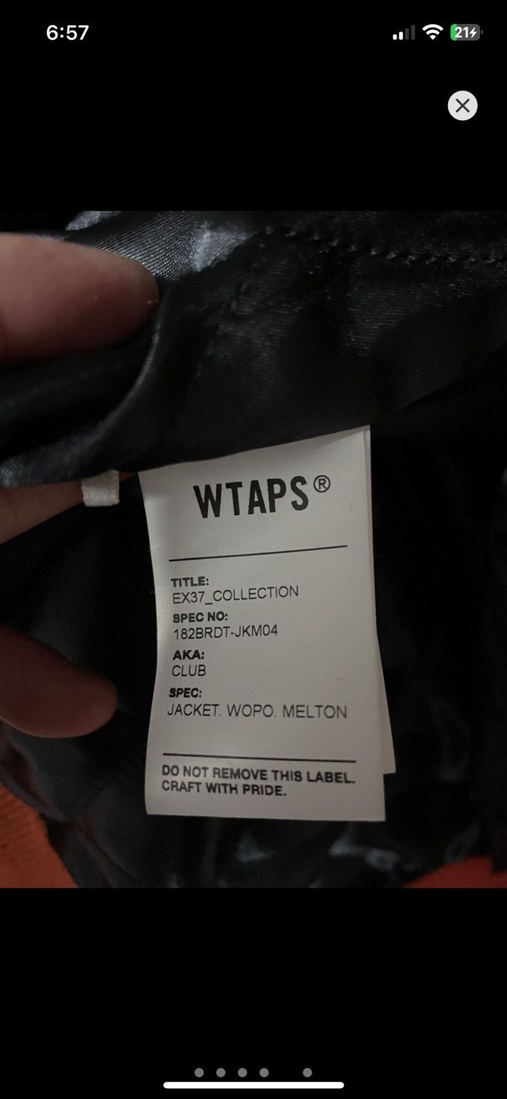 Wtaps Wtaps wopo melton baseball varsity jacket Size US M / EU 48-50 / 2 - 5 Thumbnail