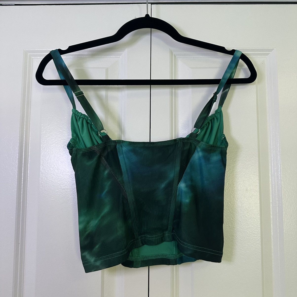 PRINCESS POLLY Princess Polly Sound Check Corset Mesh Bustier Crop Top Sz 4 Size S / US 4 / IT 40 - 2 Thumbnail
